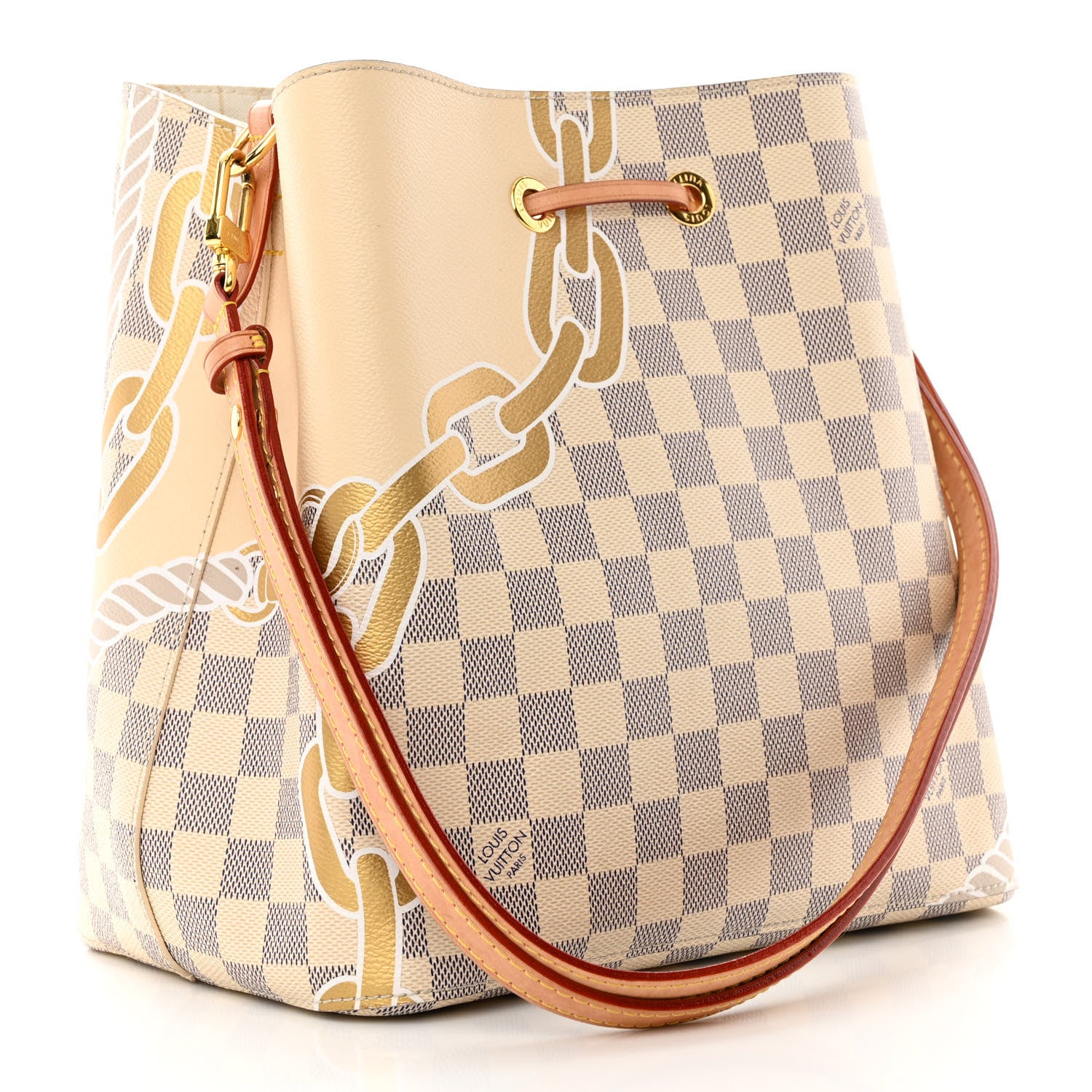 Louis Vuitton Damier Azur Nautical Neonoe MM 3 of 15