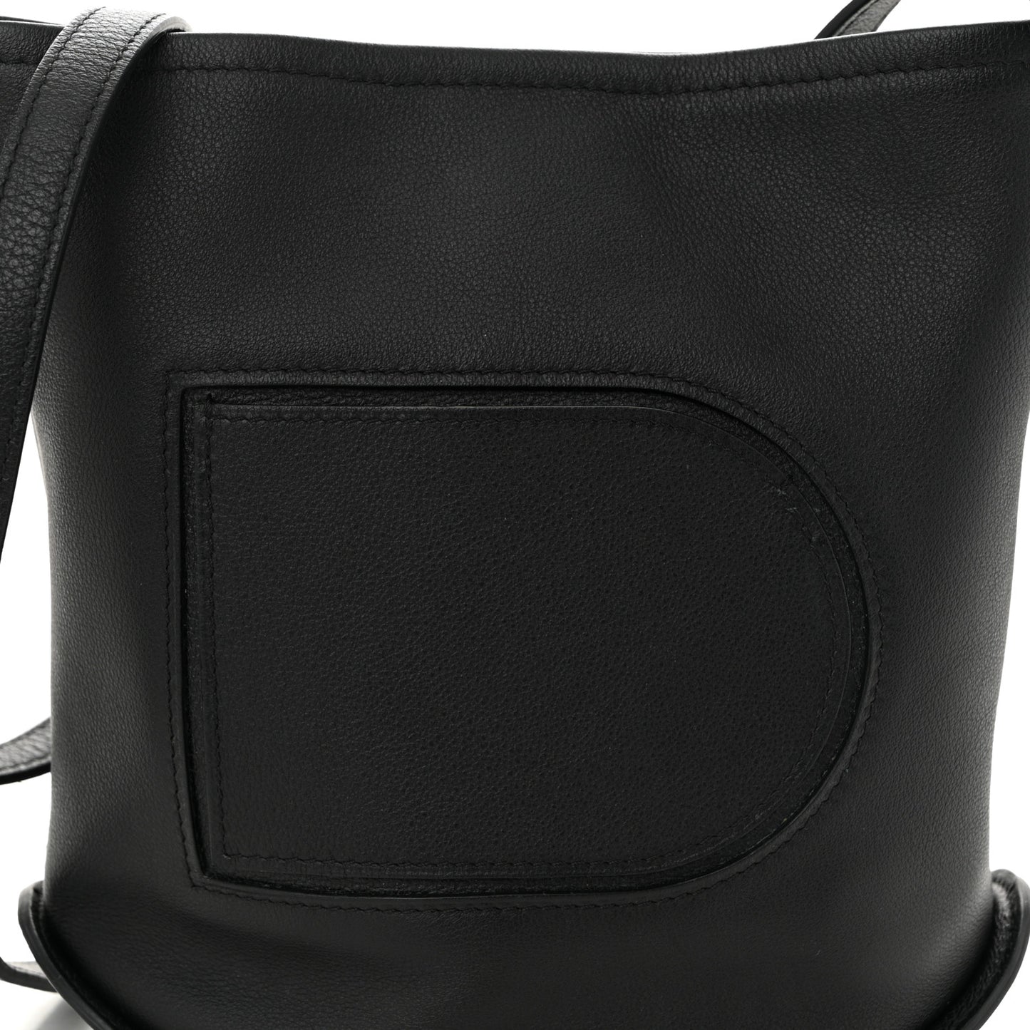 Calfskin Mini Pin Allure Bucket Black