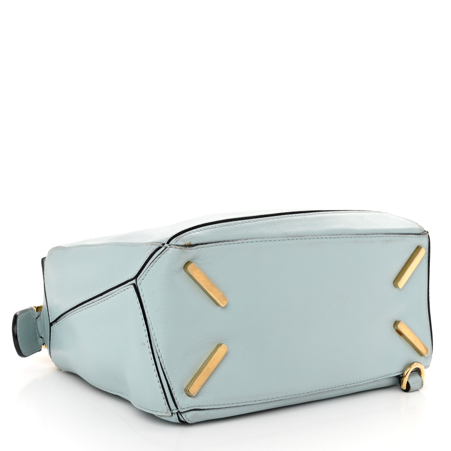 Calfskin Small Puzzle Bag Light Blue