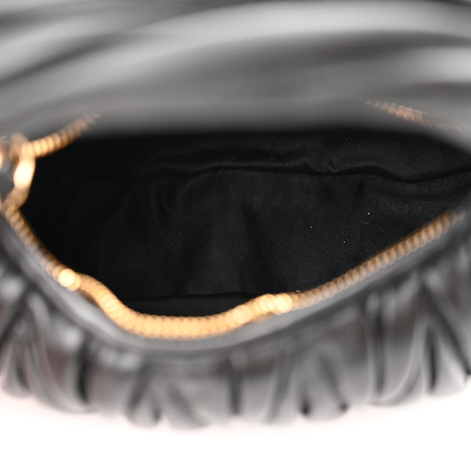 Miu Miu Nappa Matelasse Mini Wander Hobo Black 5 of 10