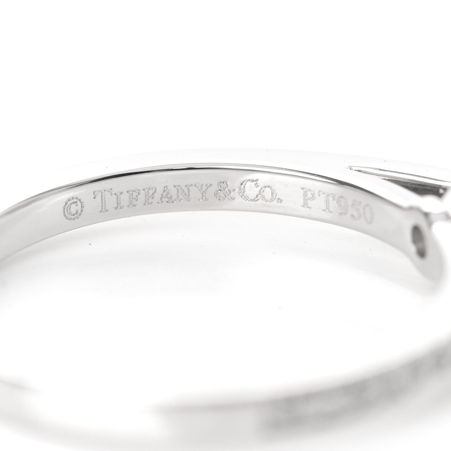 Tiffany Platinum Diamond .25ctw Grace Engagement Ring 47 4 5 of 5