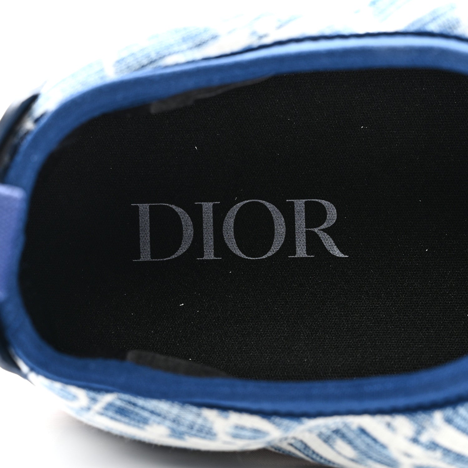 Christian Dior Nylon Oblique Mens Puffy Slippers 41 Blue White 9 of 13