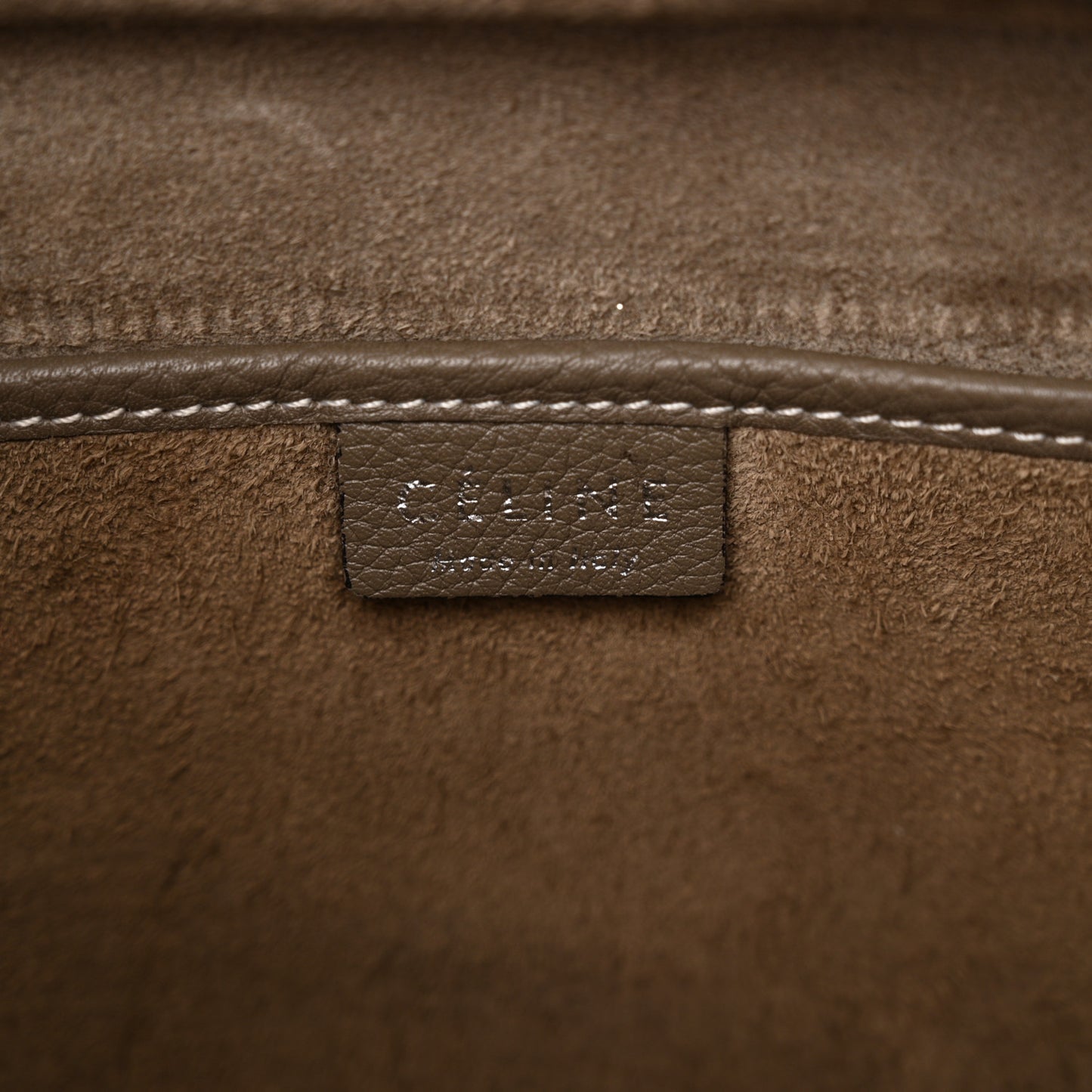 Drummed Calfskin Nano Luggage Souris