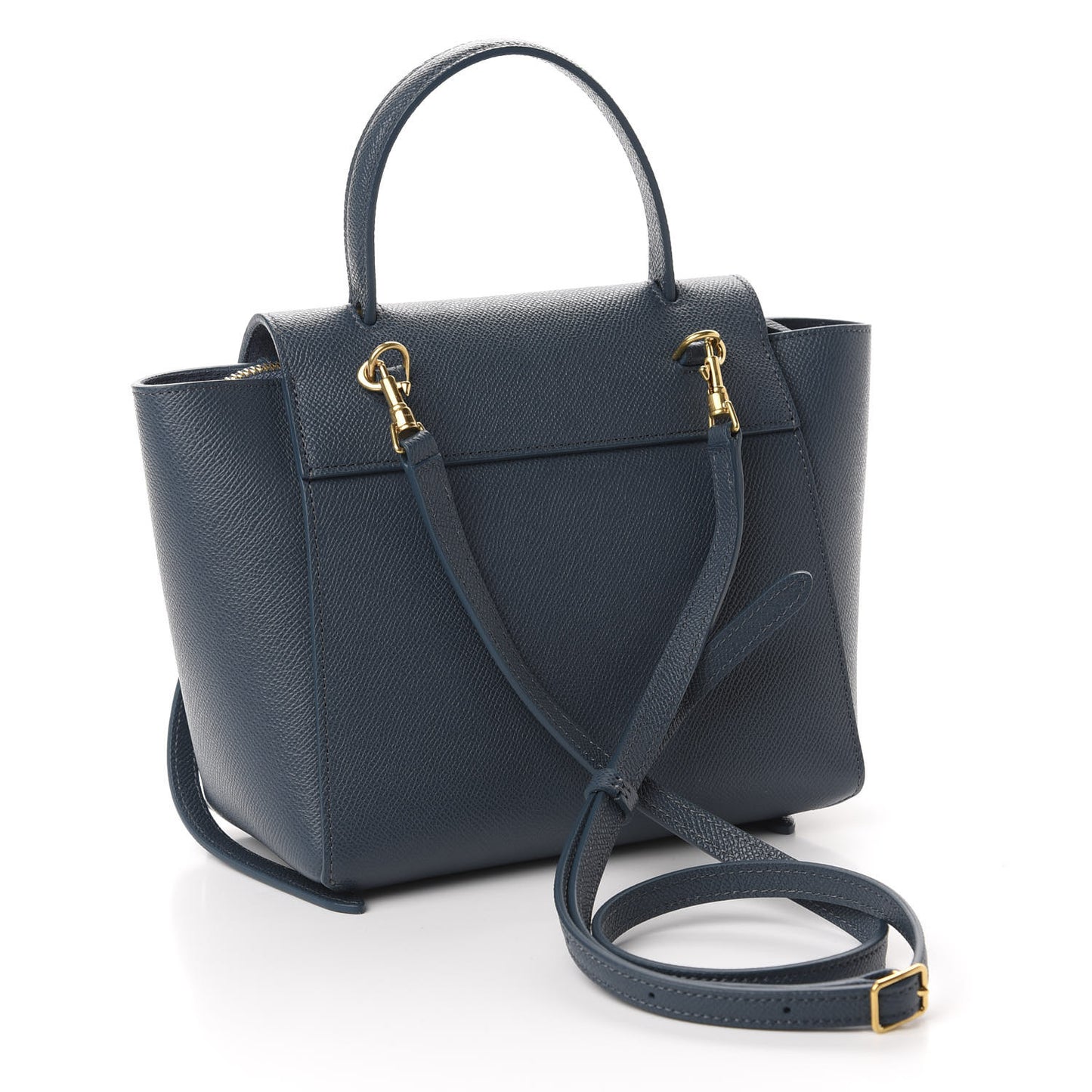 Grained Calfskin Nano Belt Bag Abyss Blue