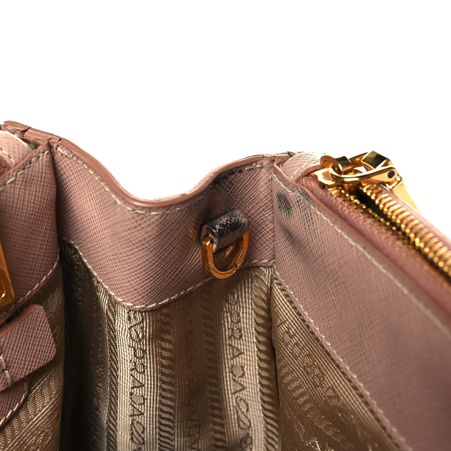 Saffiano Small Galleria Double Zip Tote Cammeo