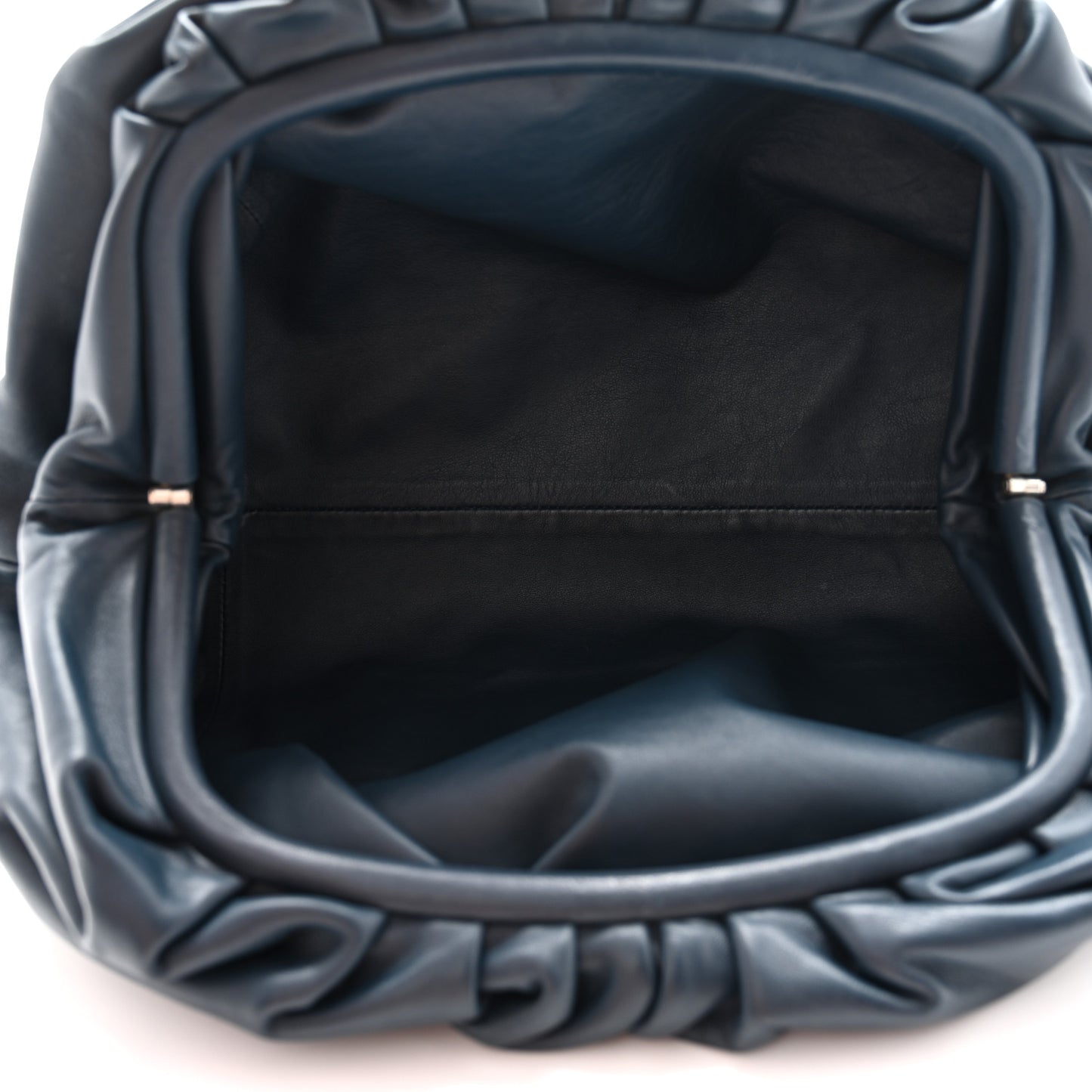 Smooth Butter Calf The Pouch Oversized Clutch Deep Blue