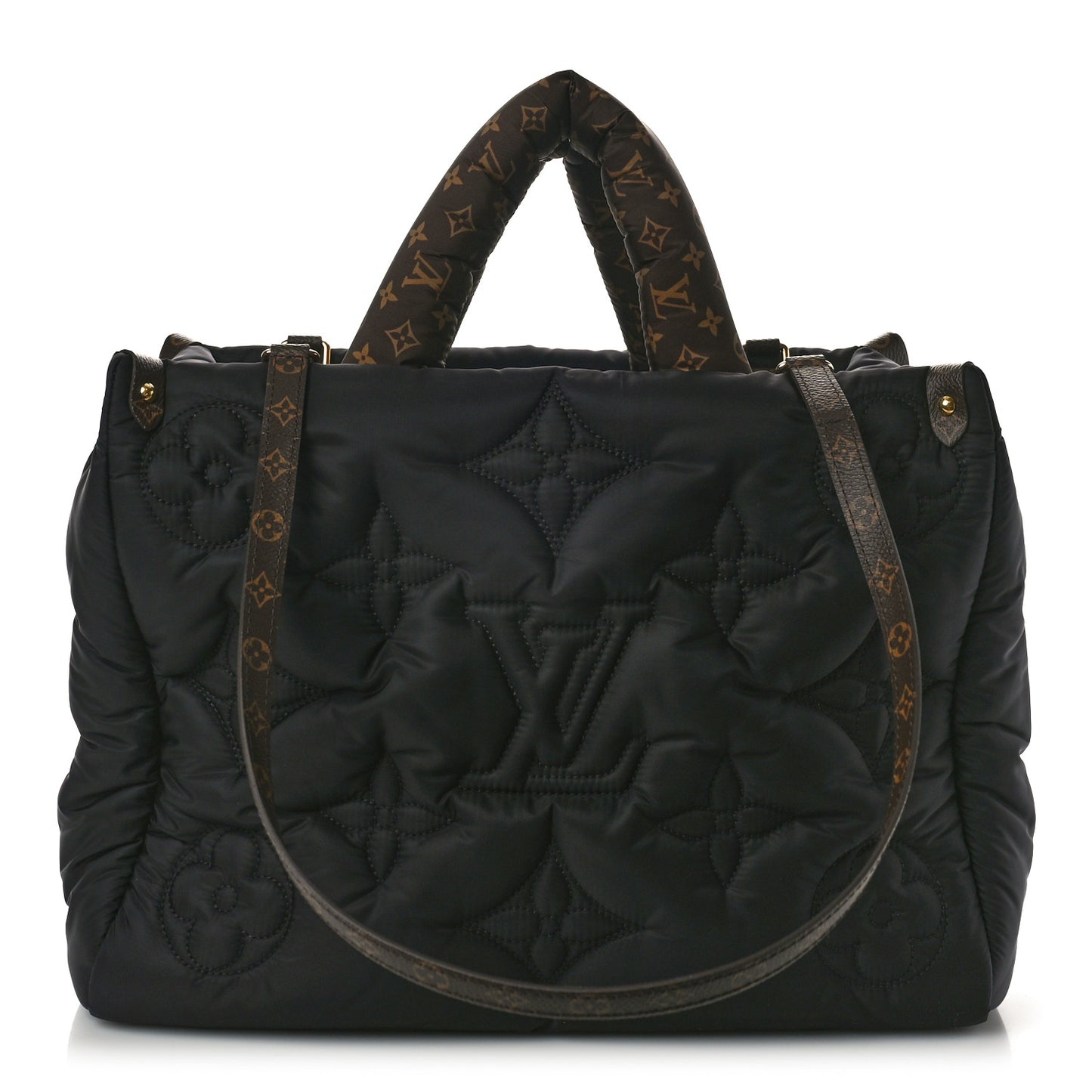 Econyl Monogram Pillow Giant Onthego MM Black