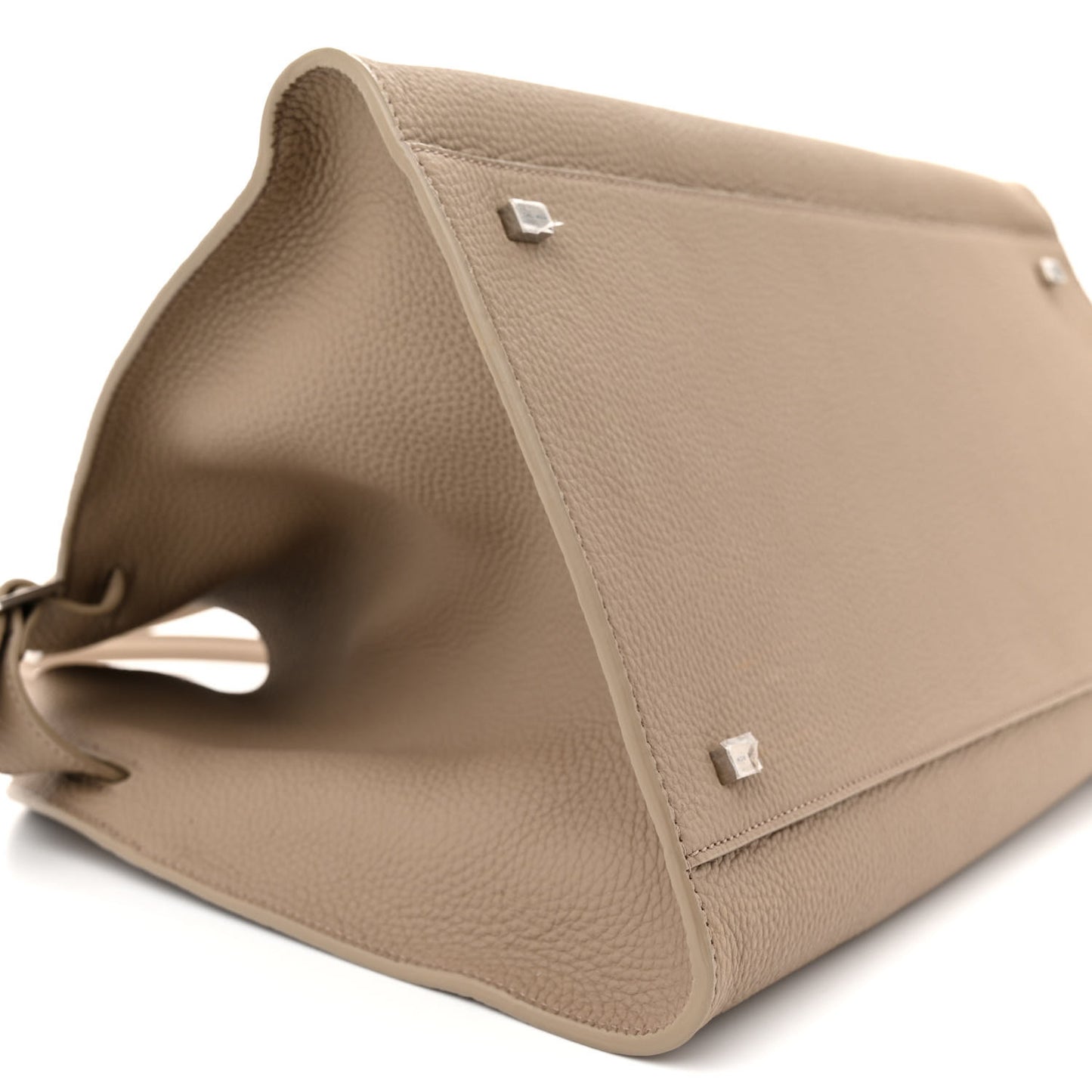 Matte Grained Calfskin Soft Margaux 15 Dark Taupe