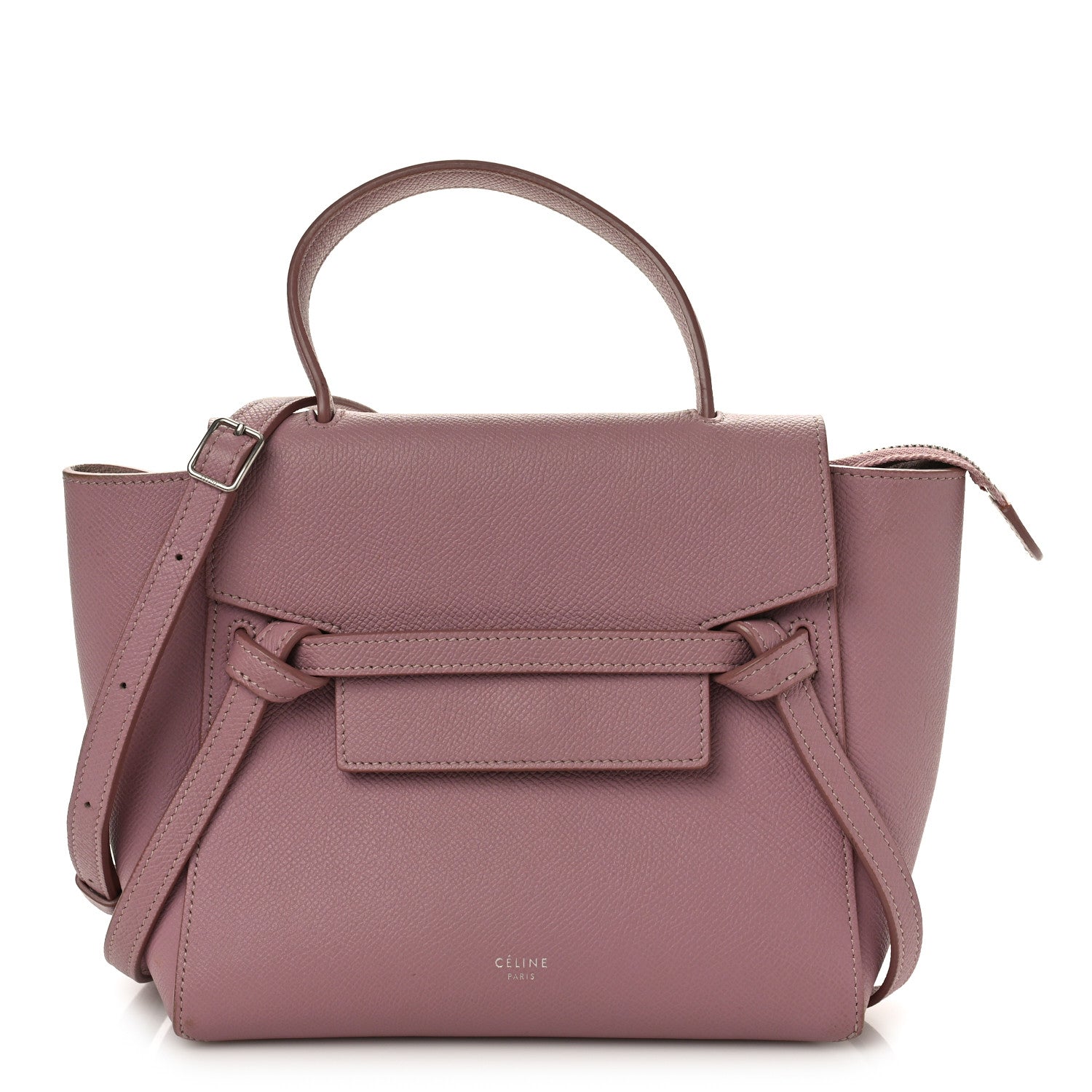 Celine Grained Calfskin Nano Belt Bag Antique Rose 1 of 9
