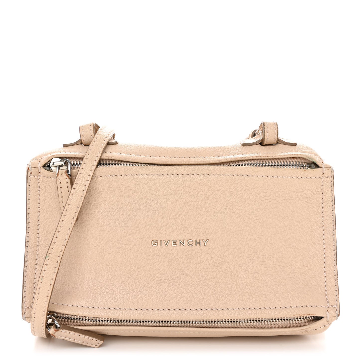 Sugar Goatskin Mini Pandora Beige