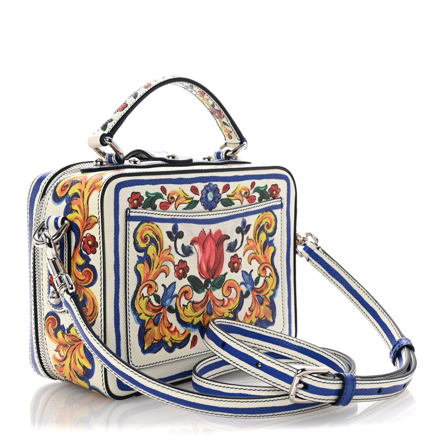 Dauphine Majolica Printed Box Bag Multicolor