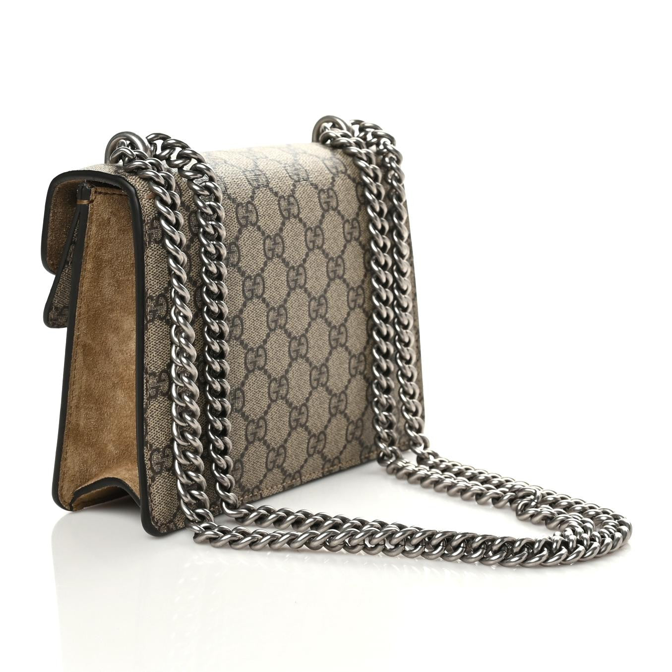 Gucci GG Supreme Monogram Mini Dionysus Shoulder Bag Taupe 3 of 10