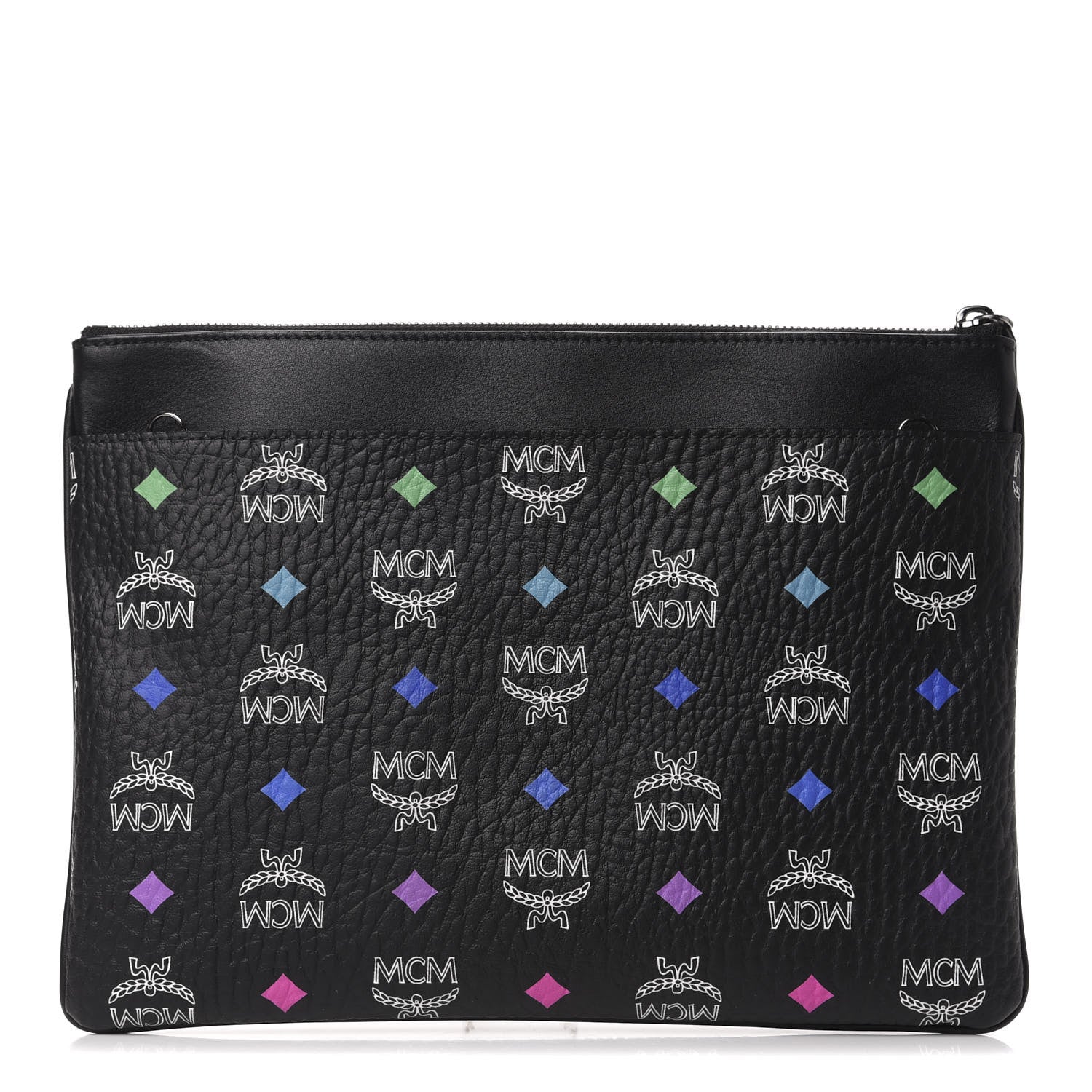 MCM Skyoptic Visetos Crossbody Pouch Spectrum Diamond Black 1 of 9