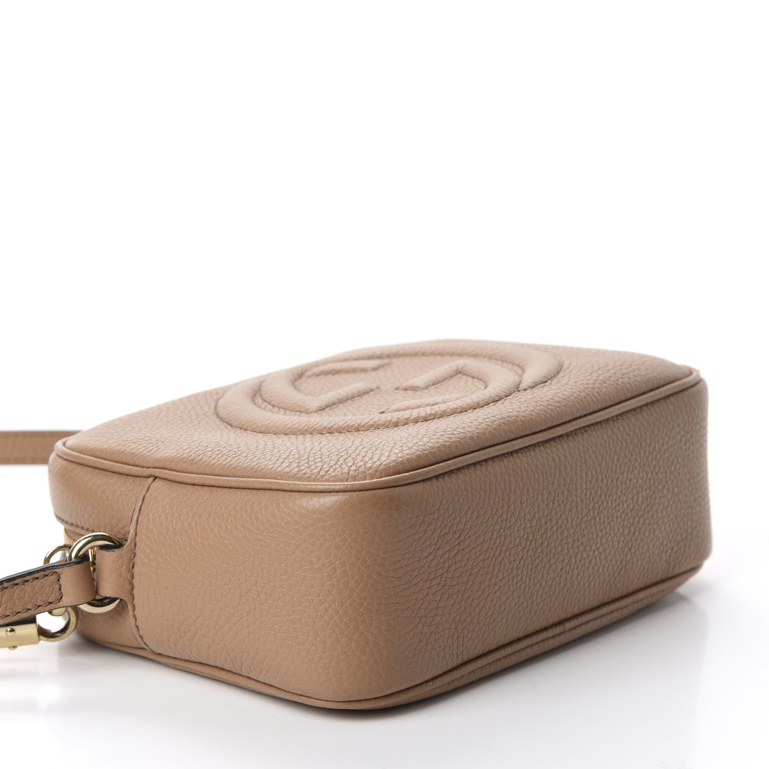 Gucci Pebbled Calfskin Small Soho Disco Bag Camelia 4 of 10