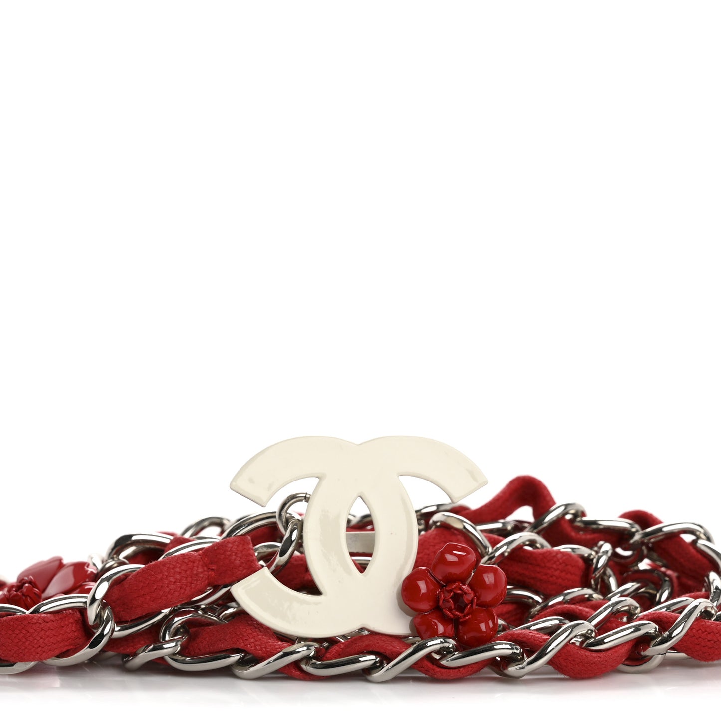 Camellia Chain Belt Red