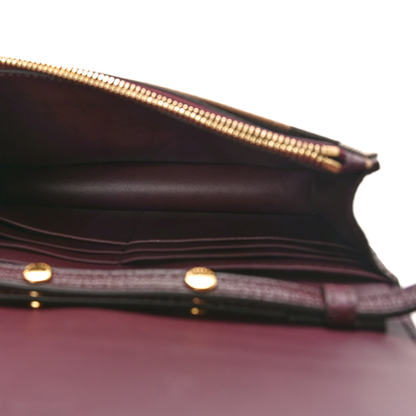 Grained Calfskin House Check Tartan Mix Hampshire Wallet On Chain Mahogany Red