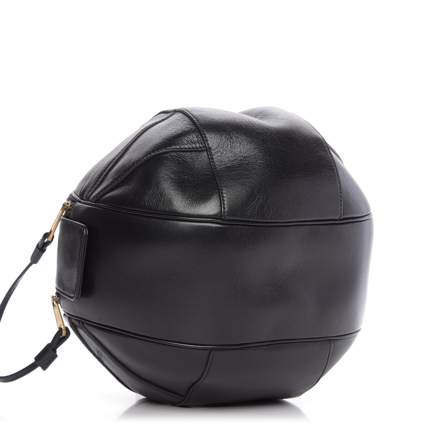 Gucci Piuma Lux Energy Large Tifosa Basketball Shaped Shoulder Bag Black 4 of 9