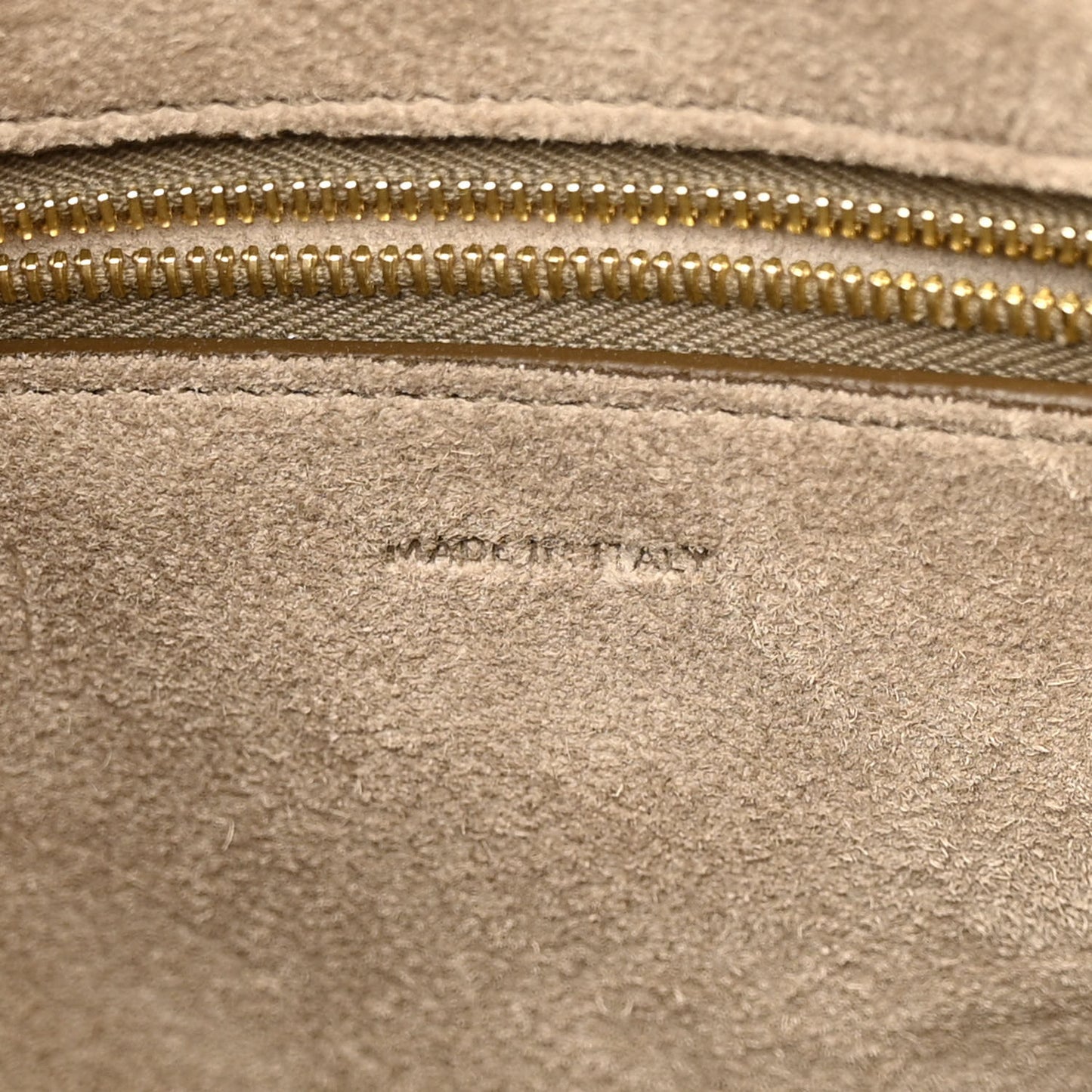 Soft Grained Calfskin Sangle Bucket Bag Taupe