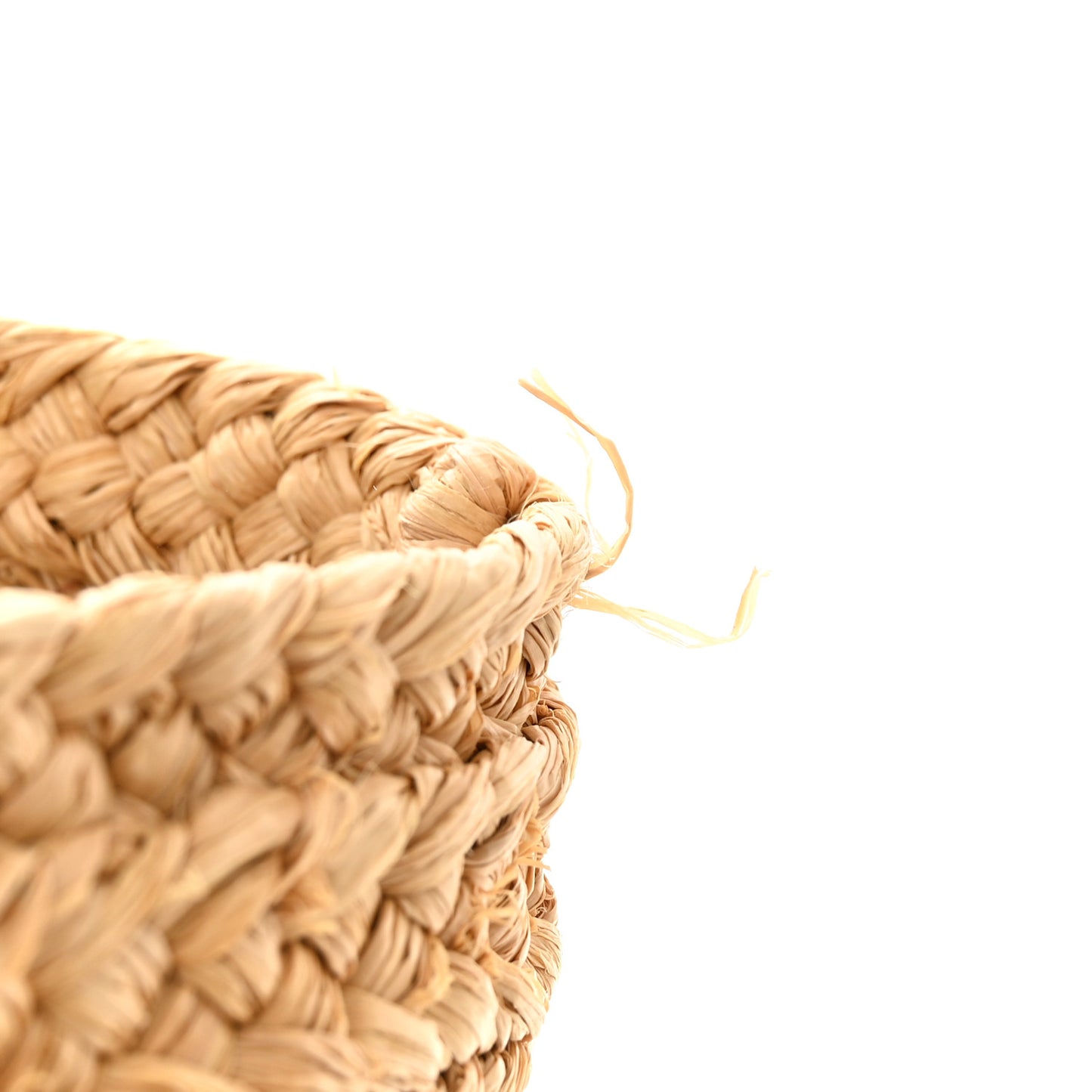 Raffia Calfskin Medium Panier Tote