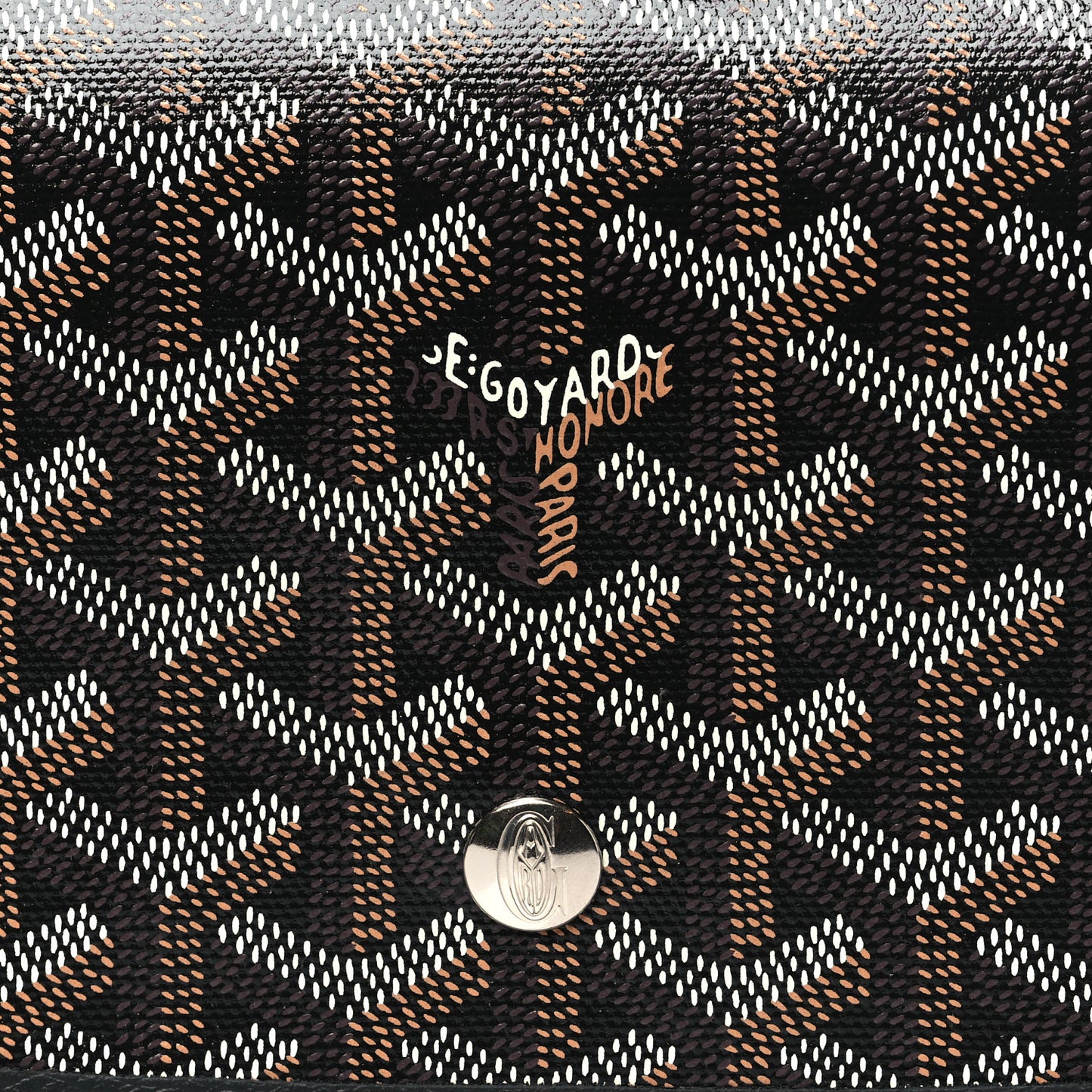 Goyardine Plumet Wallet Clutch Black