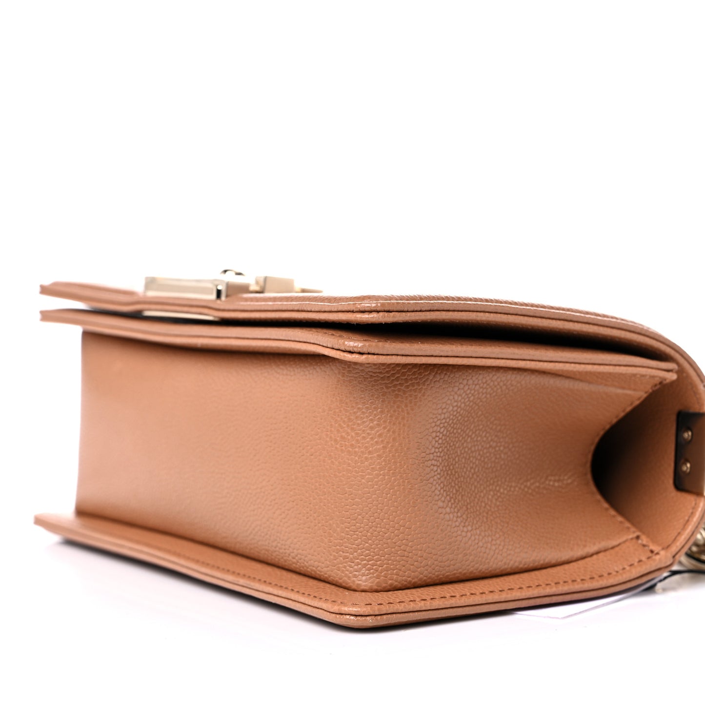Caviar Quilted Small Boy Flap Brown