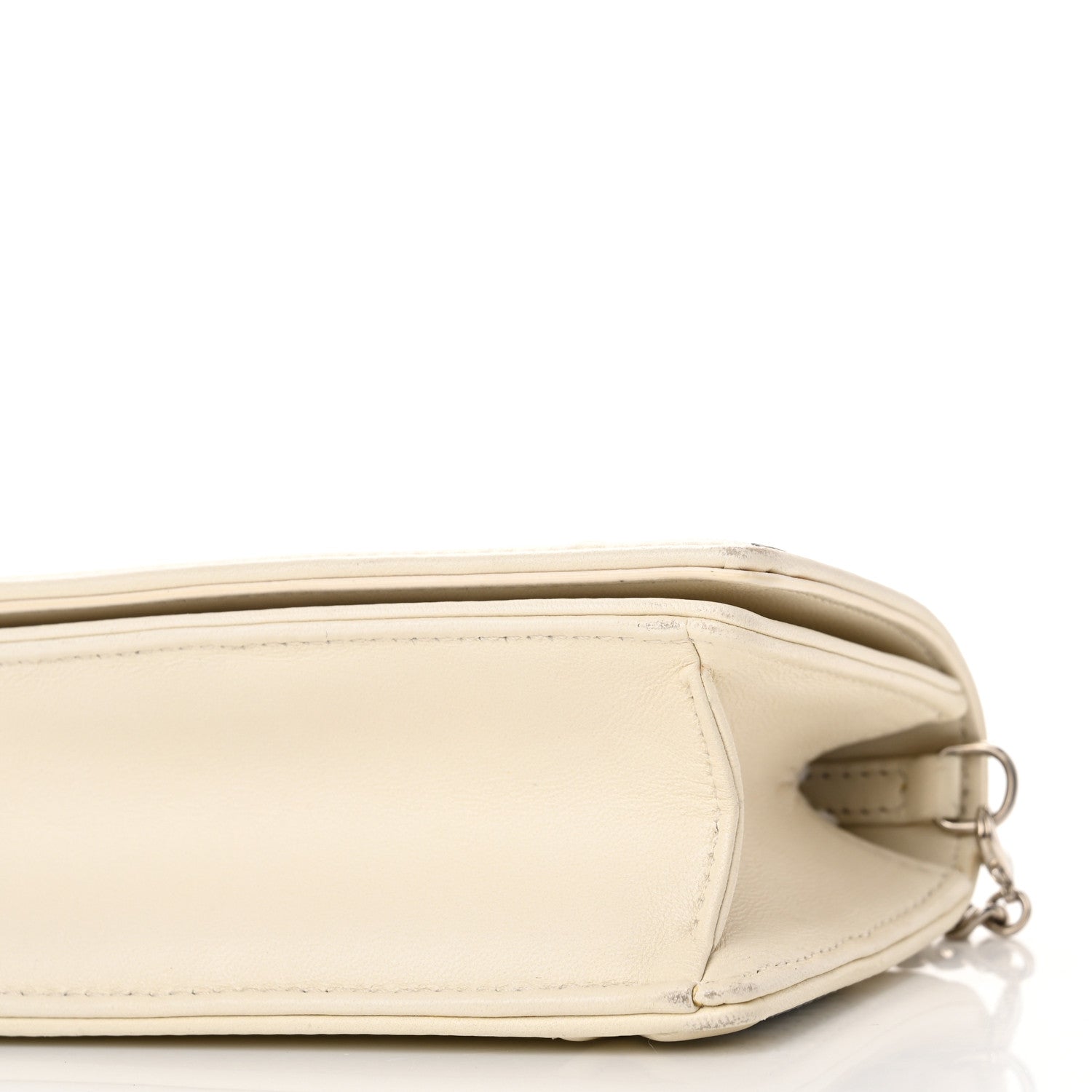 Christian Dior Lambskin Sequin Micro Diorama Flap Bag White 9 of 9