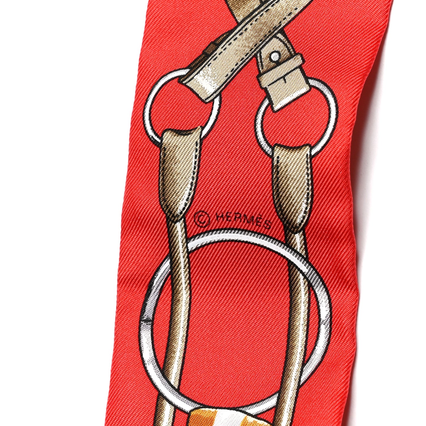 Silk Jumping Twilly Rouge Vif Caramel