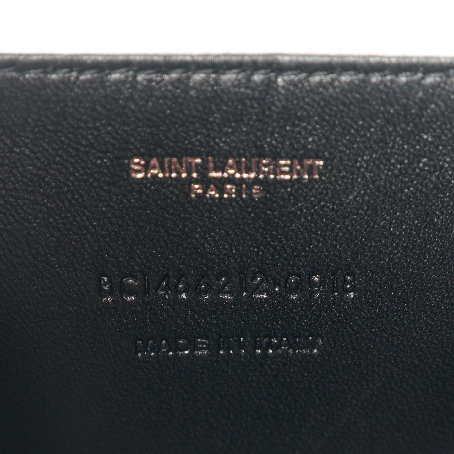 Calfskin Crocodile Embossed Monogram Love Box Bag Black