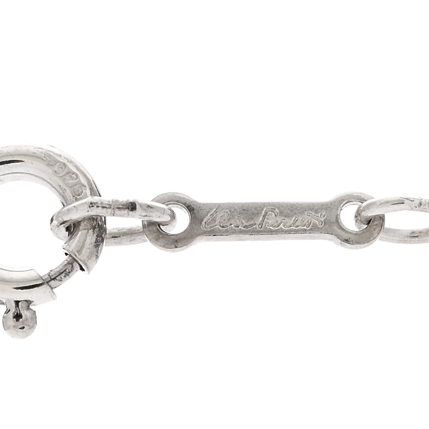 Sterling Silver 12mm Elsa Peretti Cross Pendant Necklace