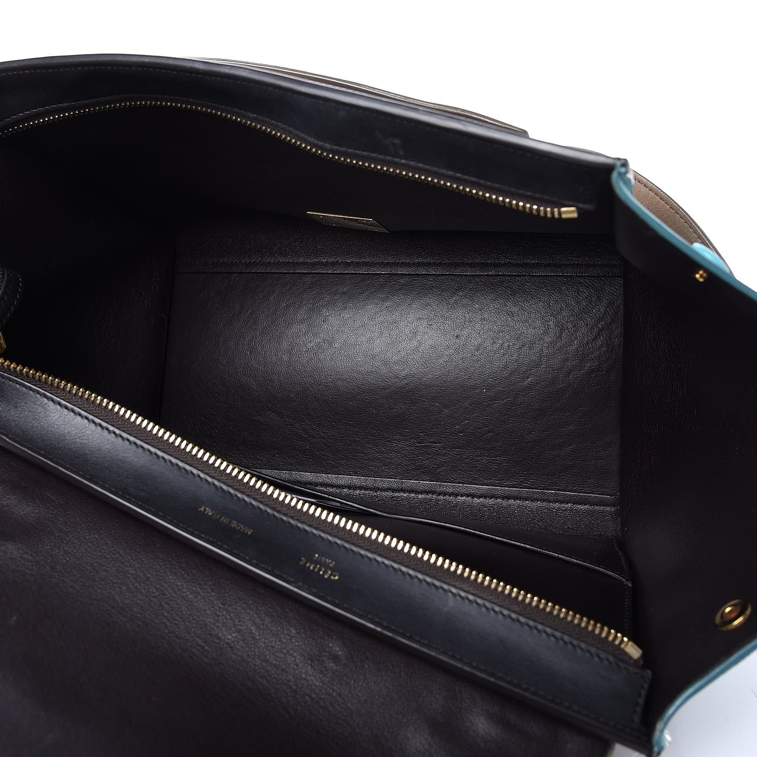 Celine Smooth Calfskin Nubuck Small Tri-Color Trapeze Taupe 6 of 12