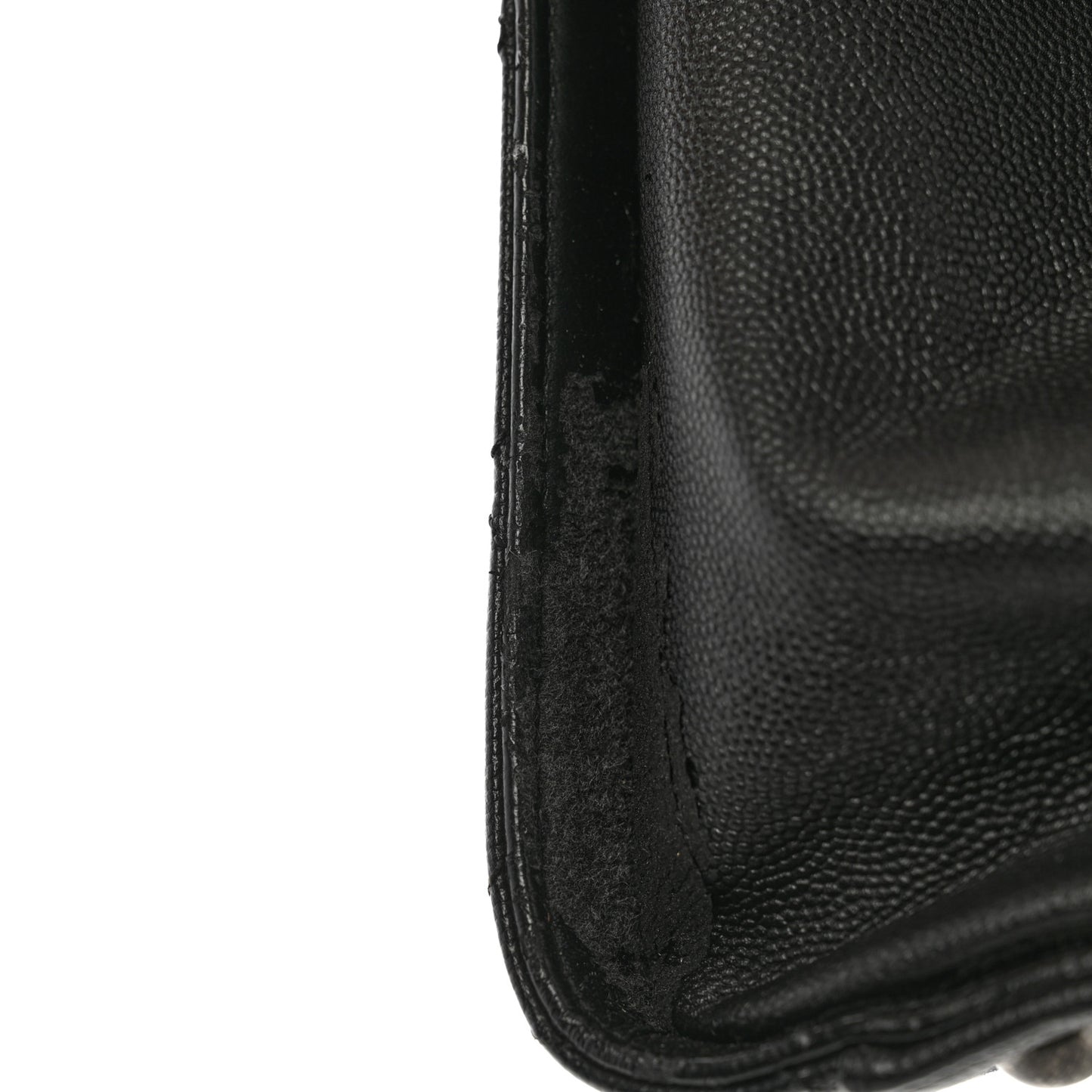 Caviar Quilted Medium CC Bucket Bag Black