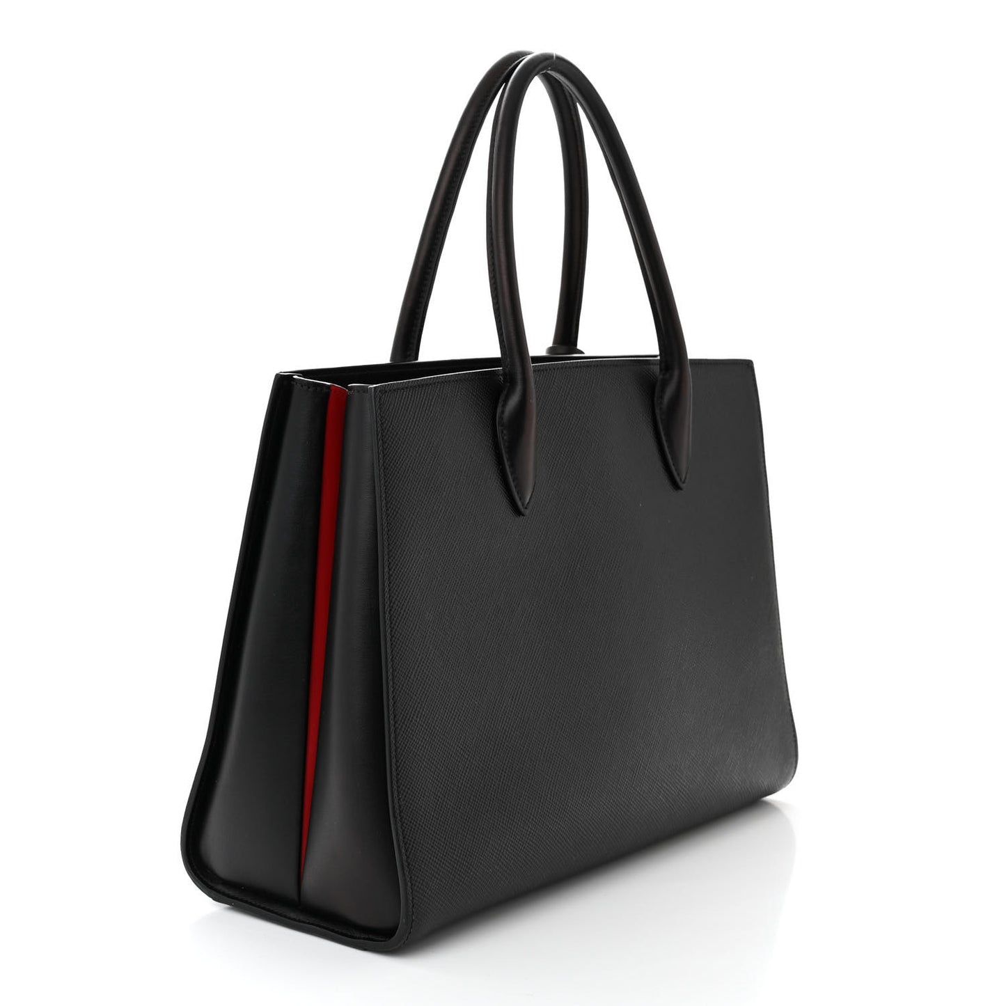 Saffiano City Calfskin Large Bibliothèque Top Handle