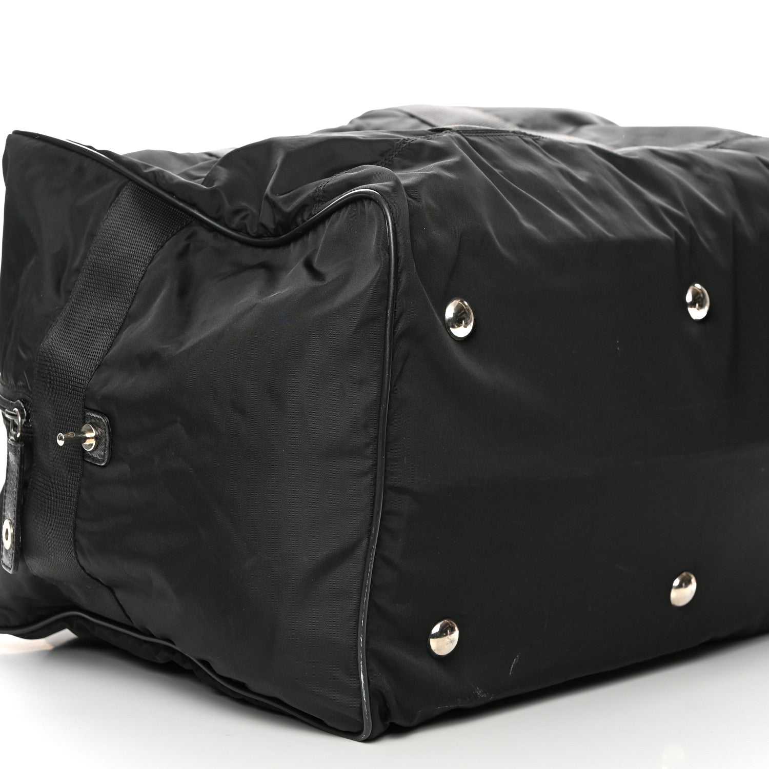 Prada Tessuto Nylon Saffiano Viaggio Carry On Travel Bag Black 8 of 13
