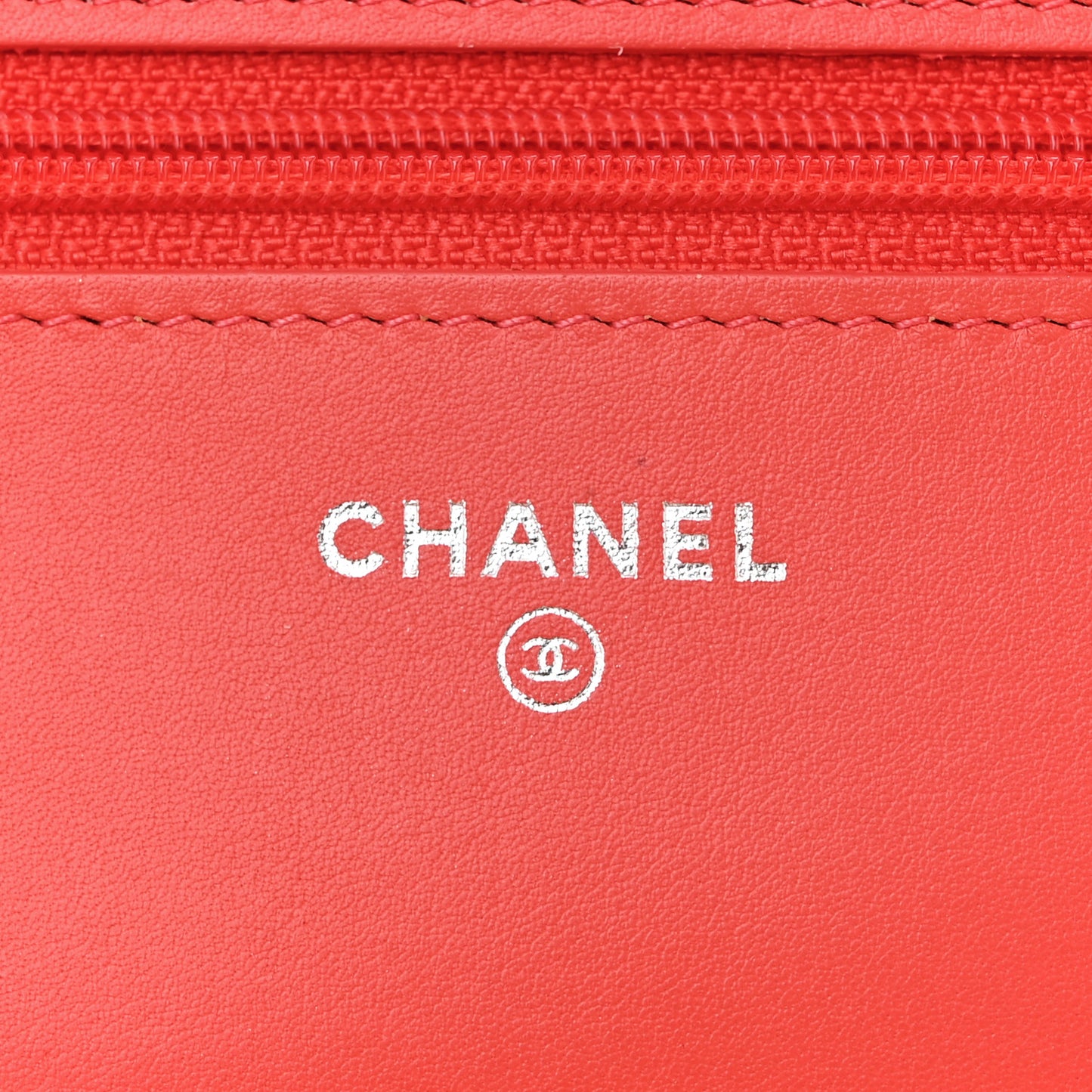 Velvet Quilted Wallet On Chain WOC Coral