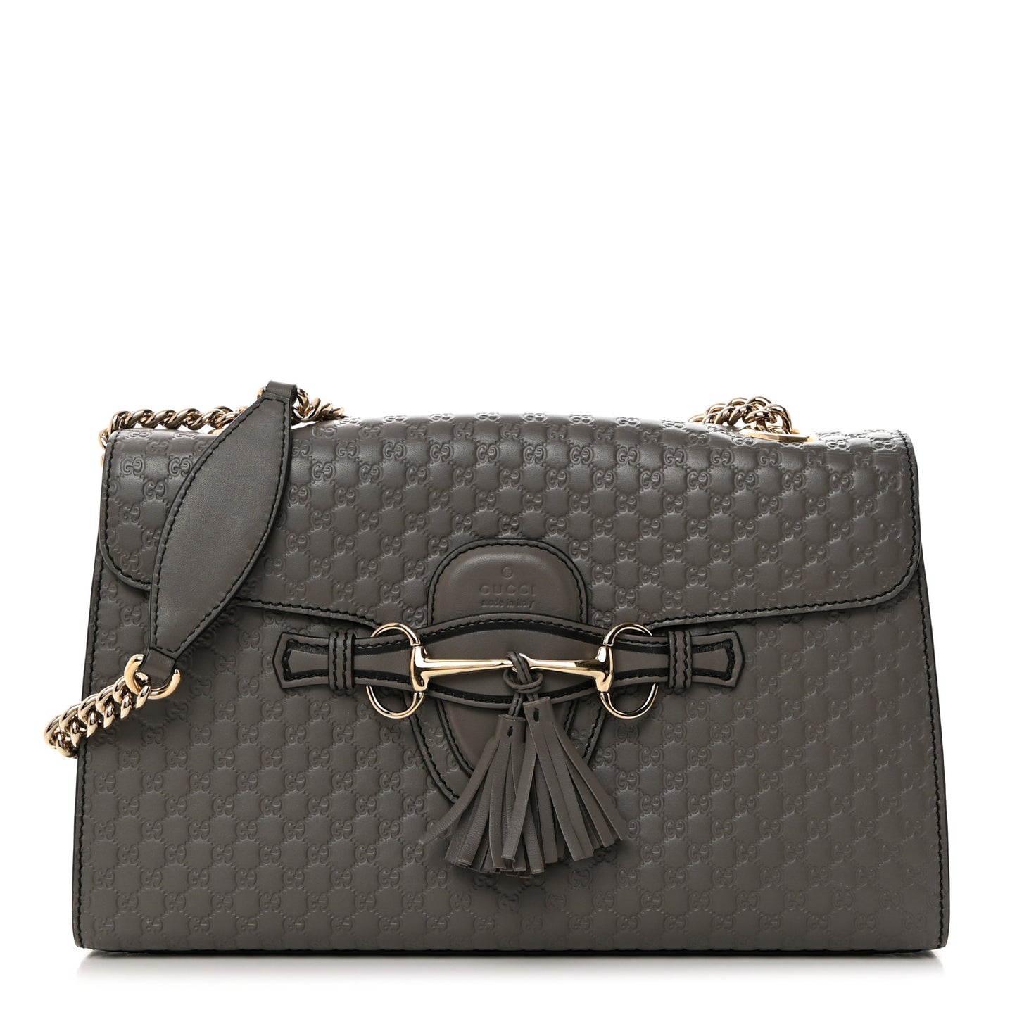 Soft Microguccissima Medium Emily Chain Shoulder Bag Loess