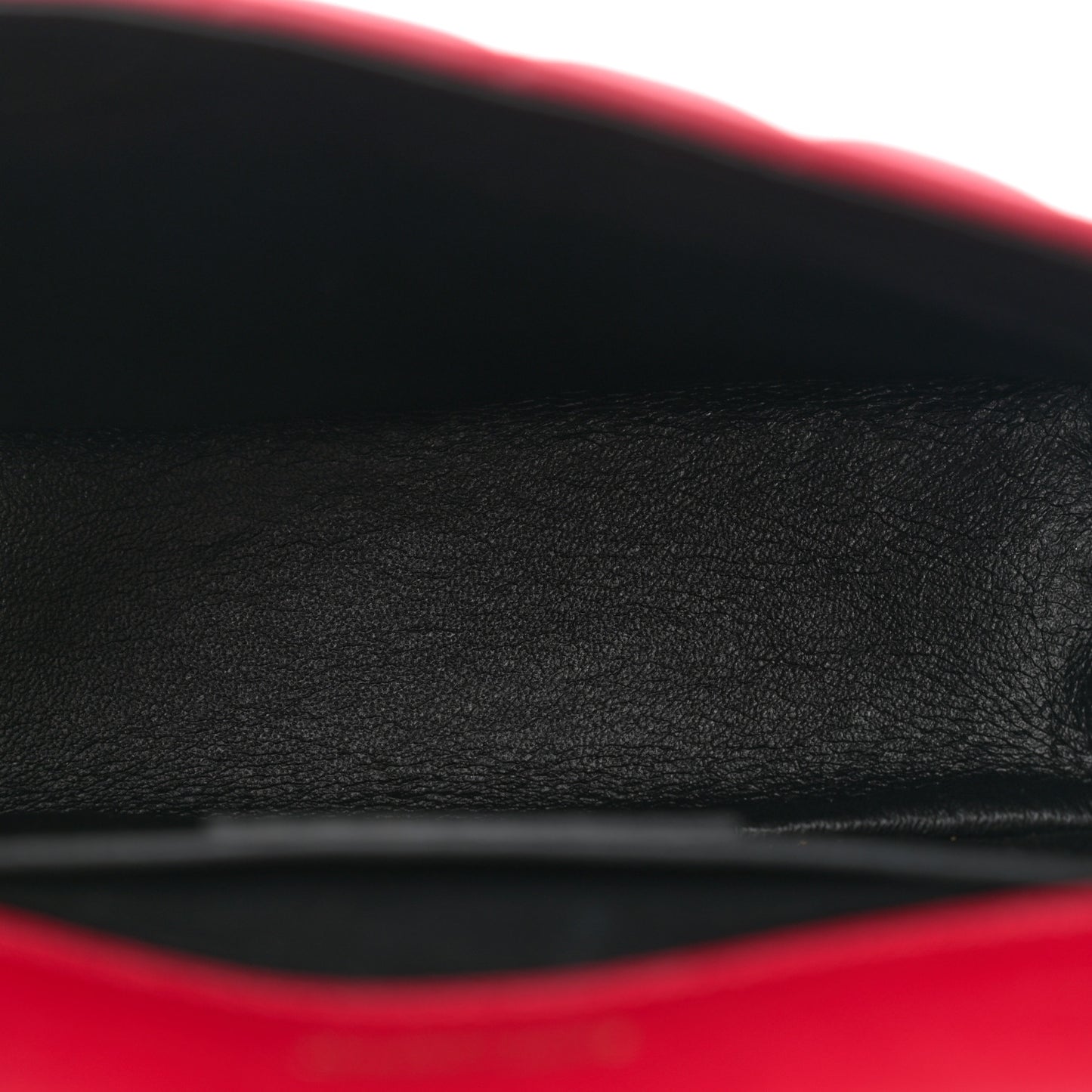 Lambskin Matelasse Monogram Small Vicky Chain Bag Red