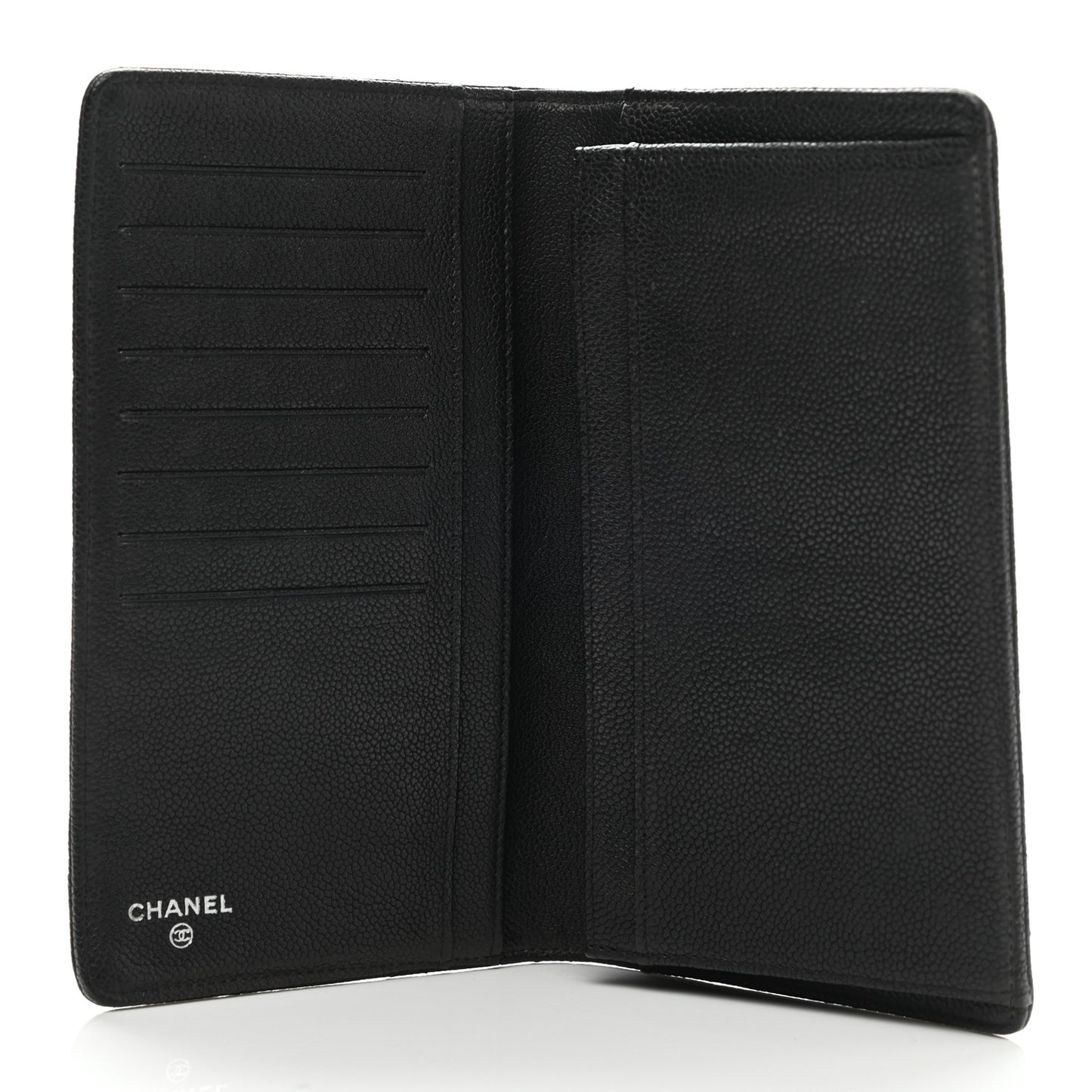 Caviar Quilted Reissue Yen Wallet Black