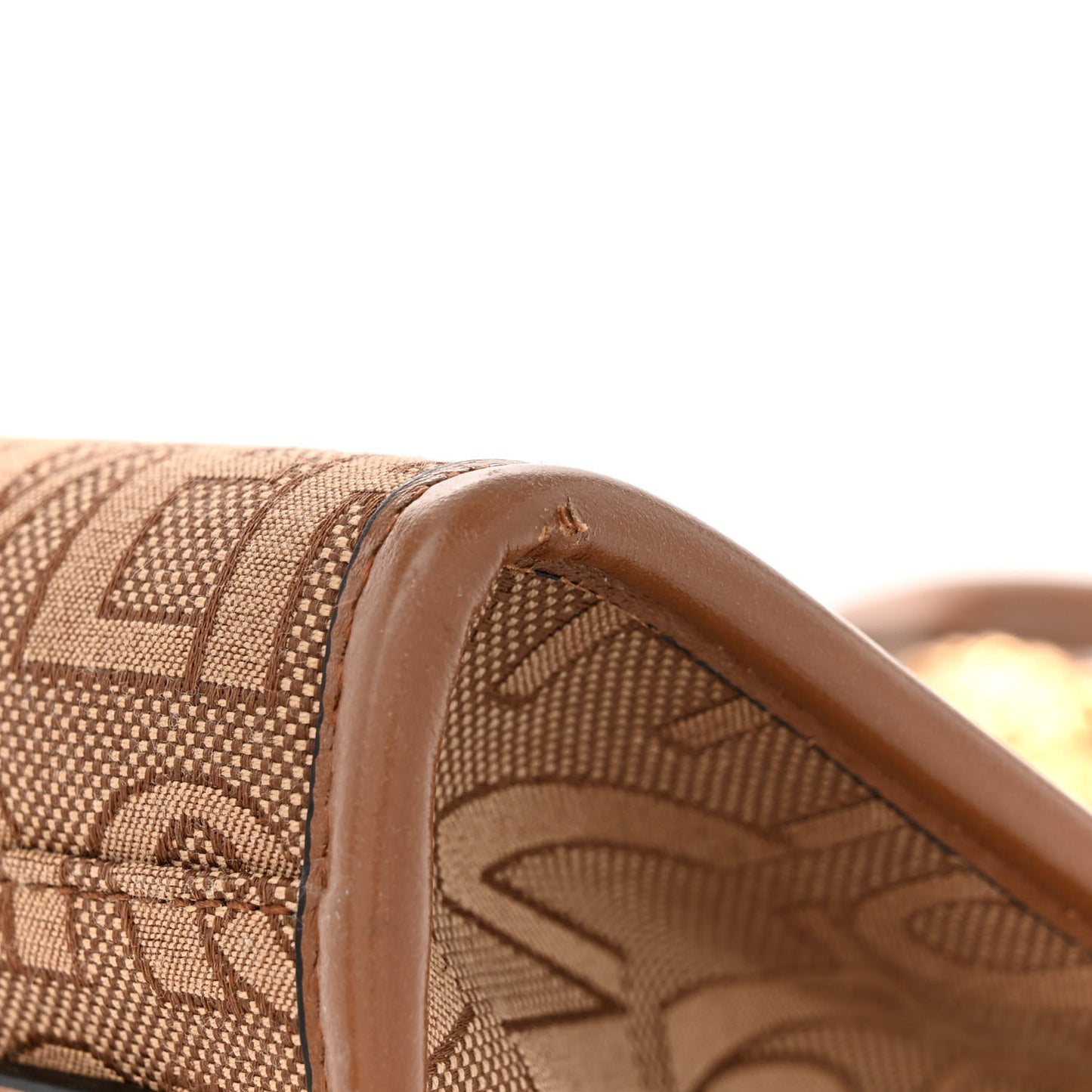 Jacquard Canvas Large Allover Medusa Tote Beige