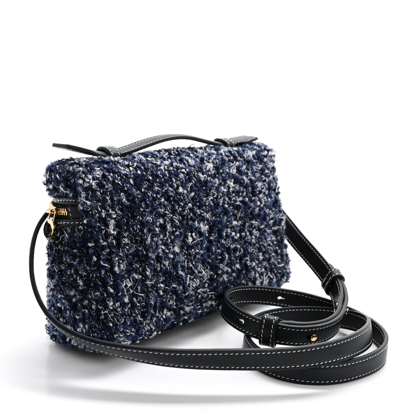 Silk Denim L19 Extra Pocket Pouch Navy Black