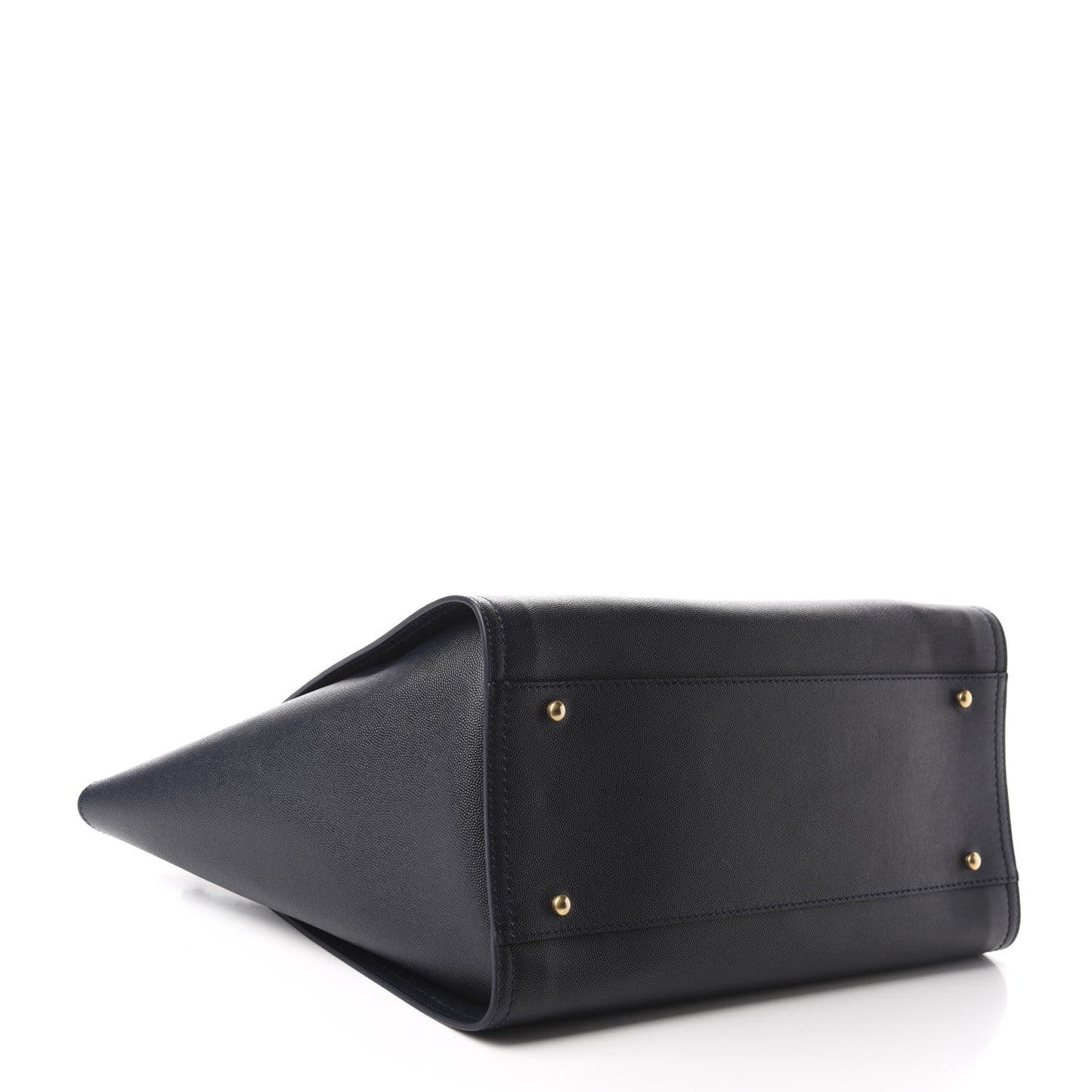 Caviar Medium Studded Deauville Tote Navy