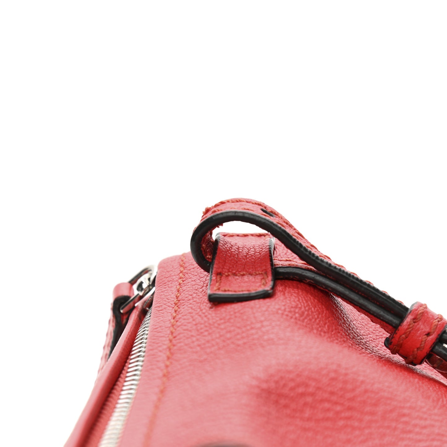 Sugar Goatskin Mini Pandora Red