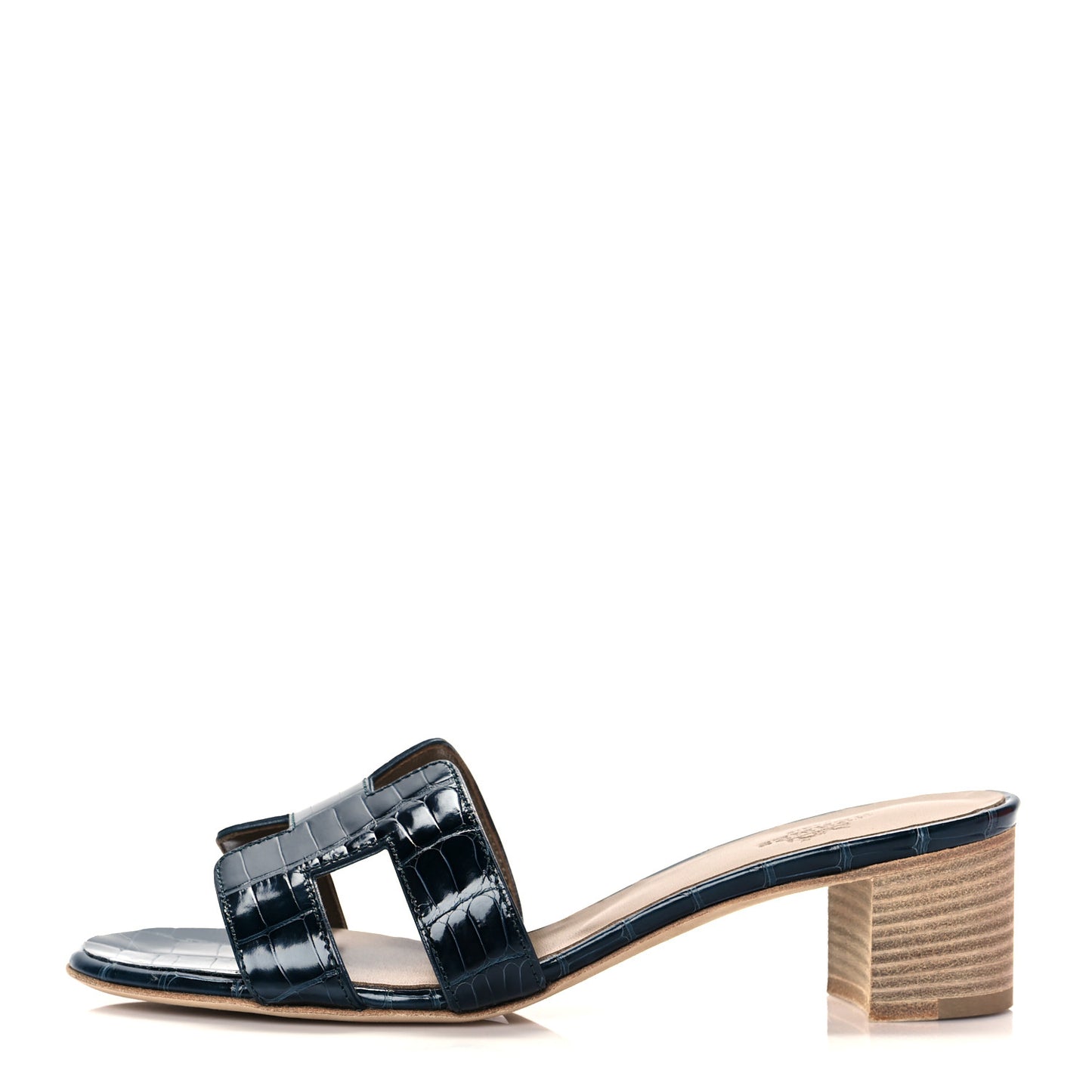 Shiny Alligator Oasis Sandals 37