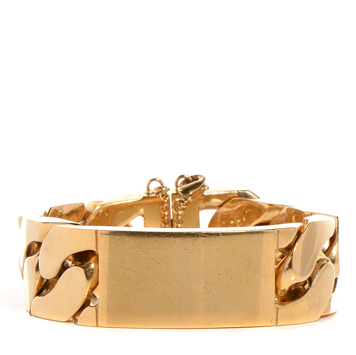 Celine Brass ID Bracelet Small Gold 1 of 6