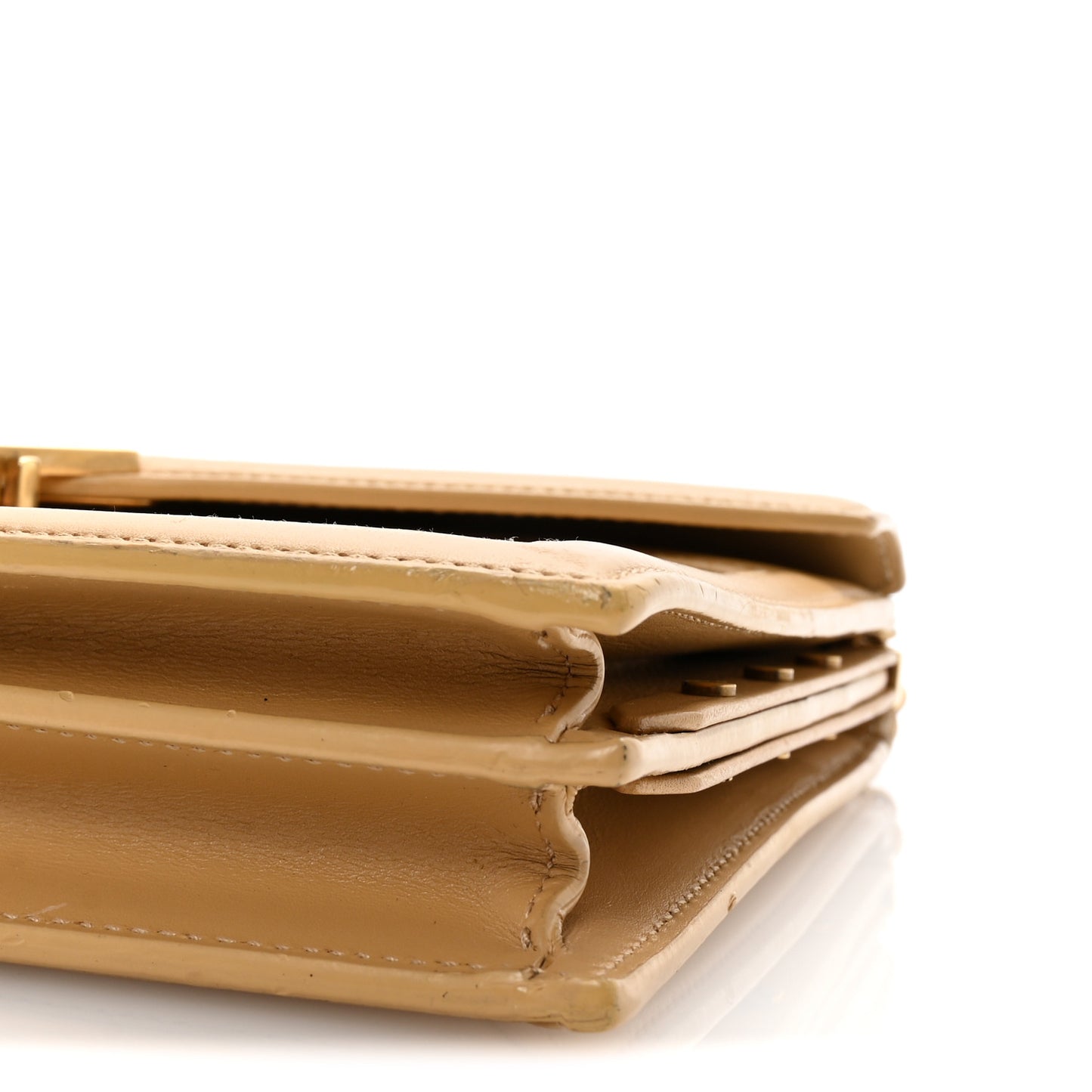 Canvas Calfskin Classic Monogram Cassandra Grege Brown Gold