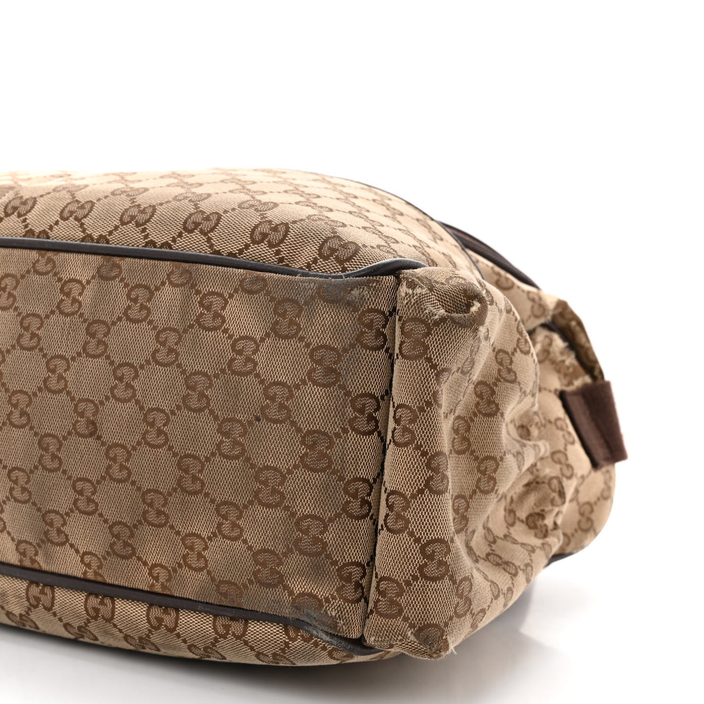 Monogram Natural Pigskin Large Diaper Bag Beige Ebony Cocoa Dark Chocolate