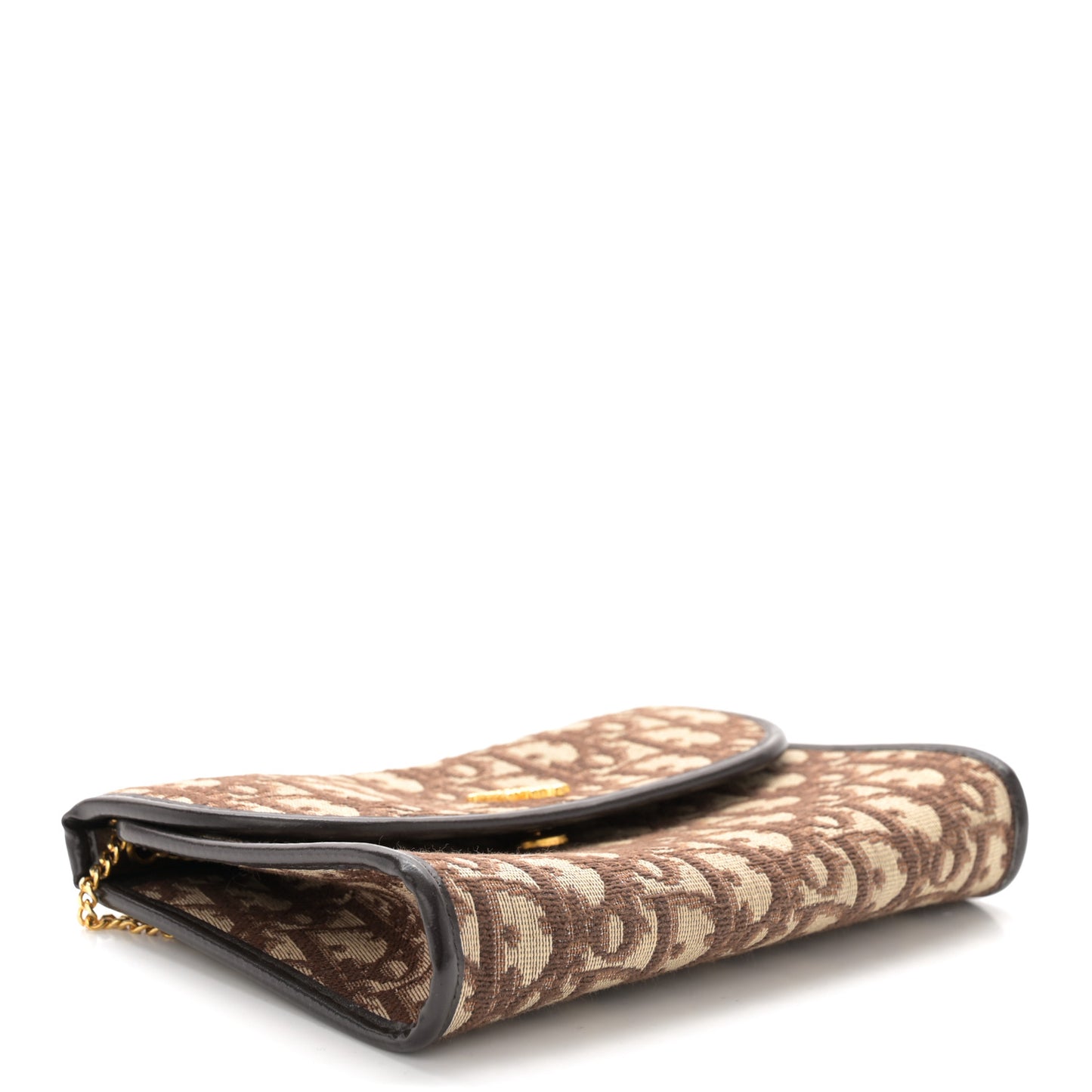 Monogram Oblique Chain Flap Brown