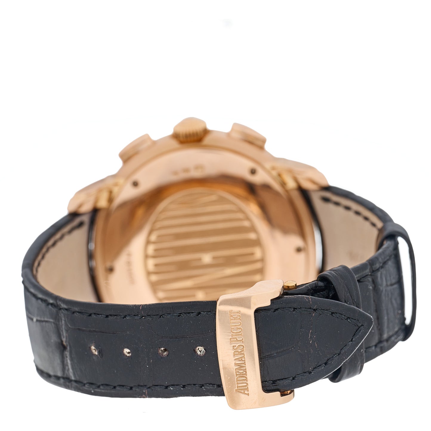 18K Rose Gold Alligator 47mm Millenary Chronograph Automatic Watch Black 26145OR.OO.D093CR.01