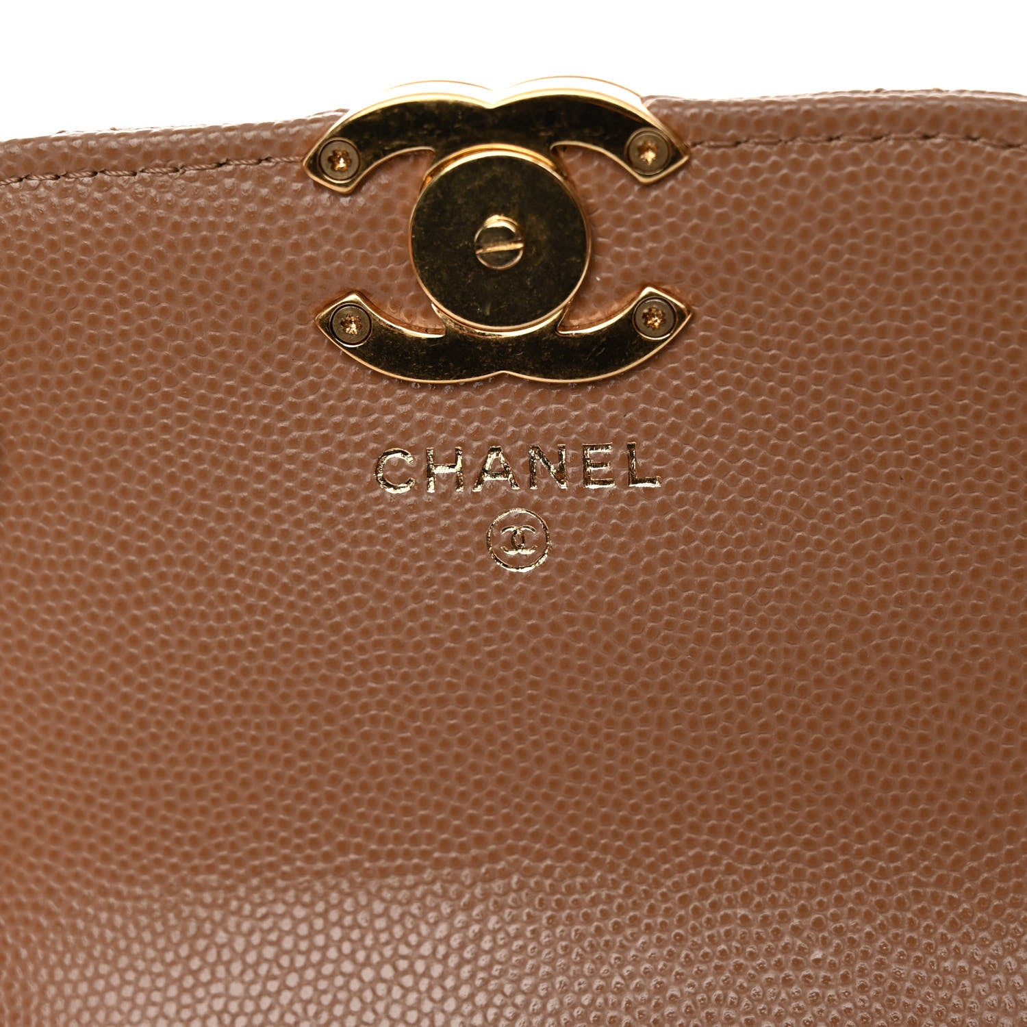 Chanel Caviar Quilted Coco First Clutch With Chain Beige 6 of 11