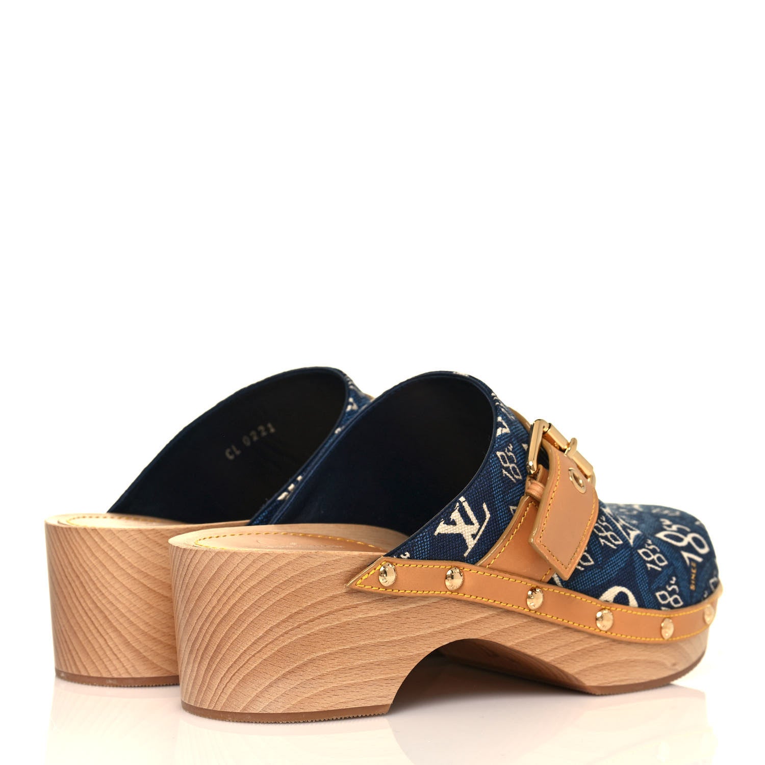Louis Vuitton Jacquard Since 1854 Cottage Clog Mules 37 Blue 4 of 8