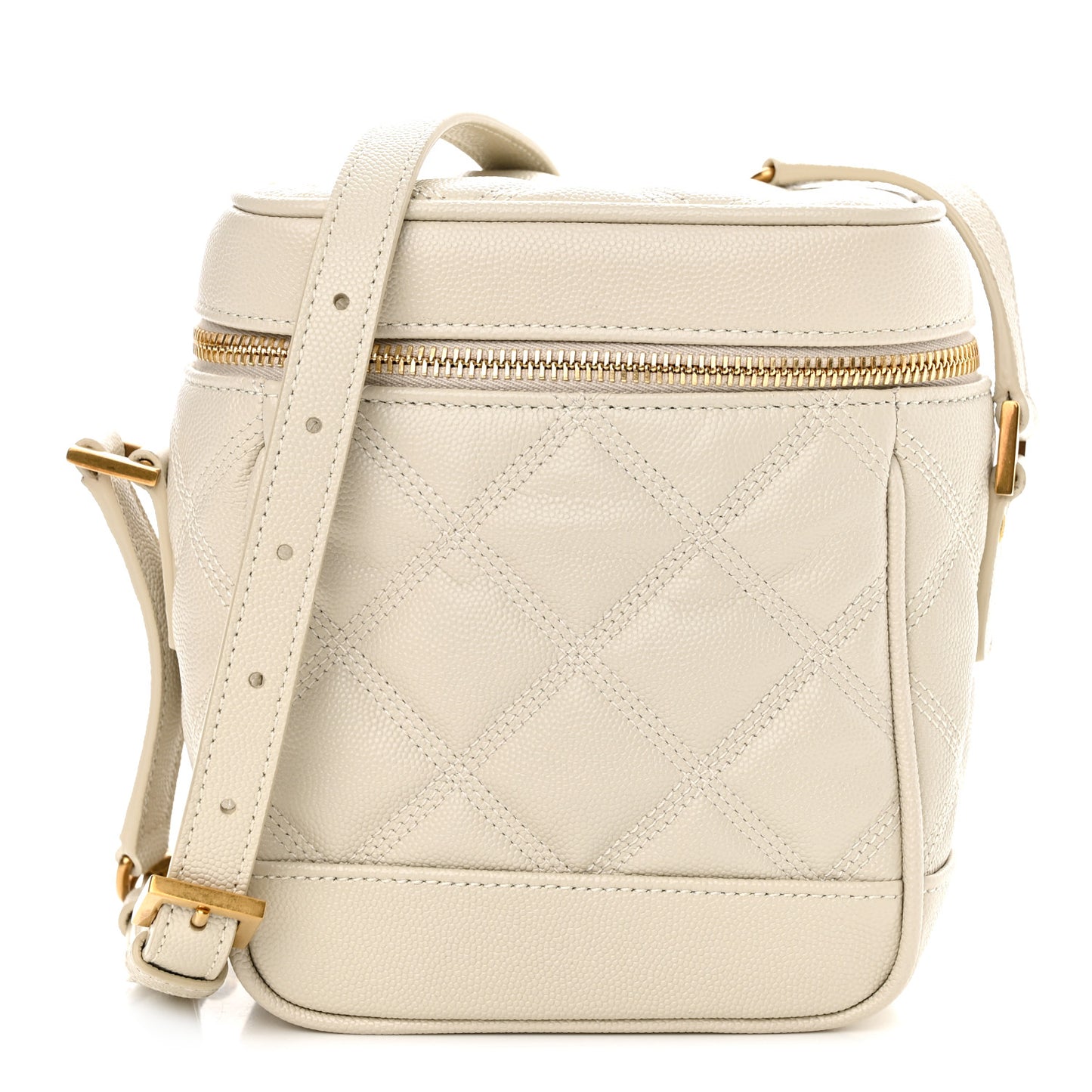 Grain de Poudre Quilted 80's Vanity Bag Crema Soft